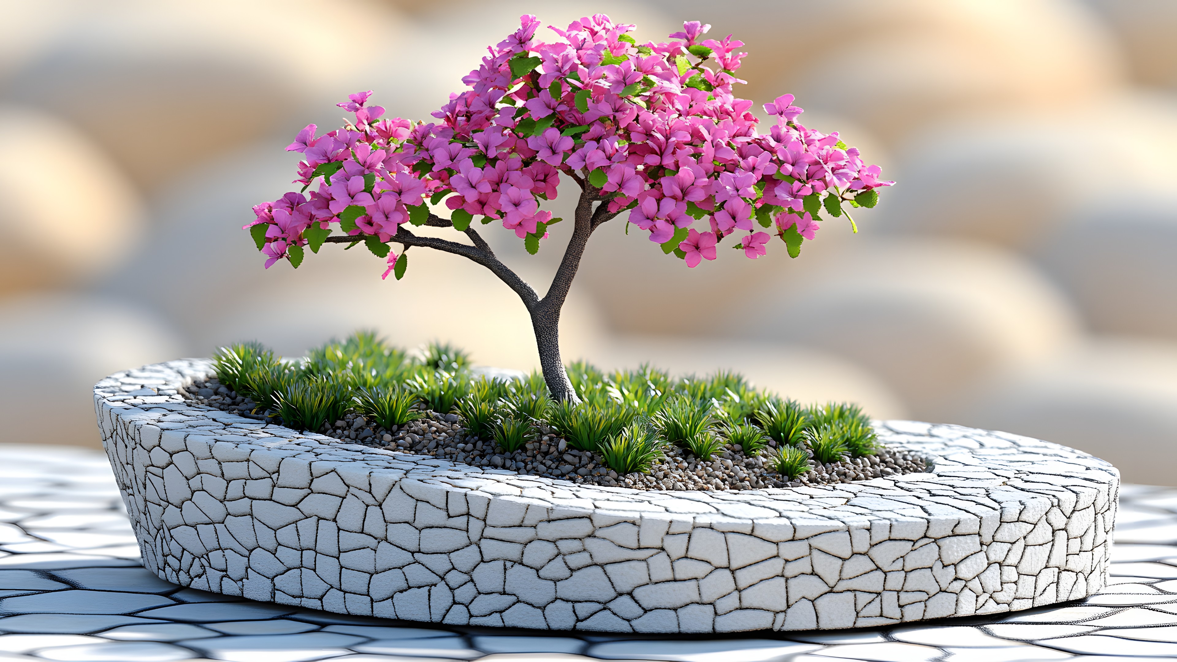Flowerpot, Bonsai, Garden, Floristry, Houseplant, Environmental art, Flower Arranging, Floral design, Herb, Perennial plant, Touch-me-not, Geraniales, Rhododendron, Geraniums, Lobelias