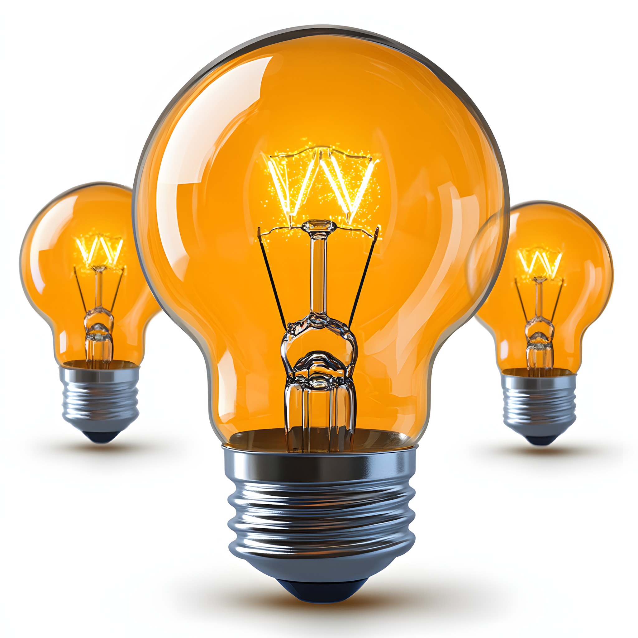 Yellow, Orange, Incandescent light bulb, Light Bulb