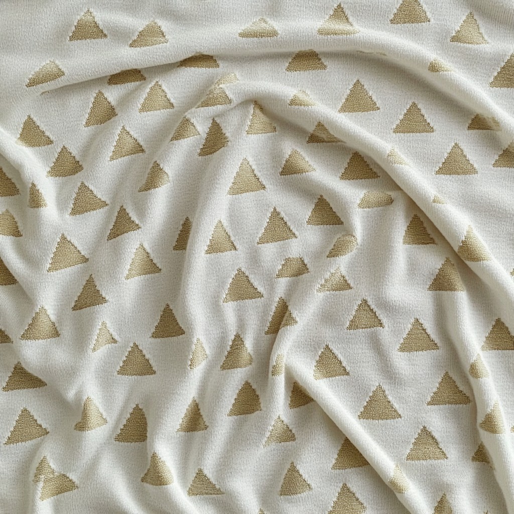 Textile, Triangle, Linens, Pattern, Natural material, Motif