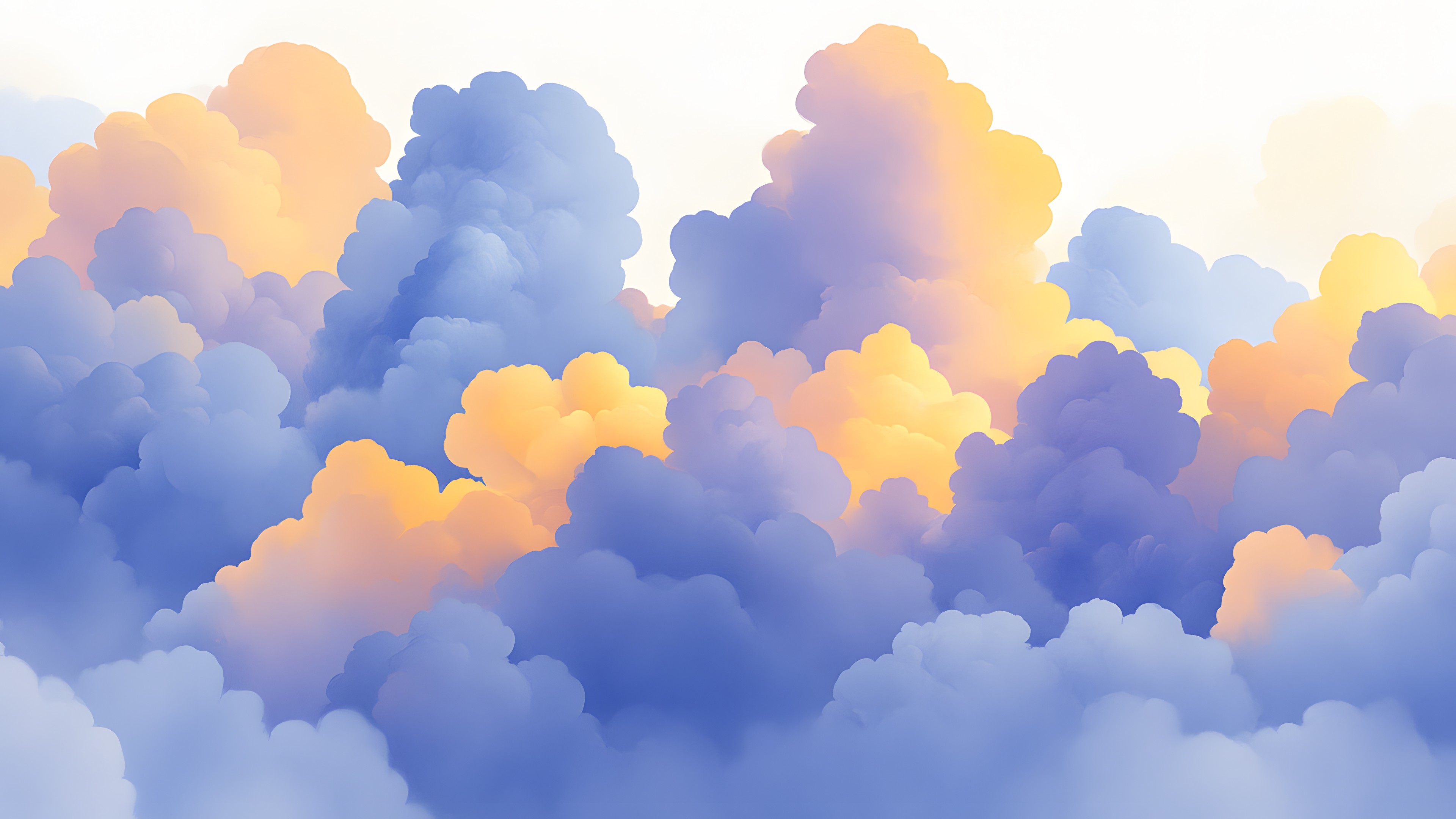 Blue, Cloud, Cumulus, Orange, Meteorological phenomenon, Graphics