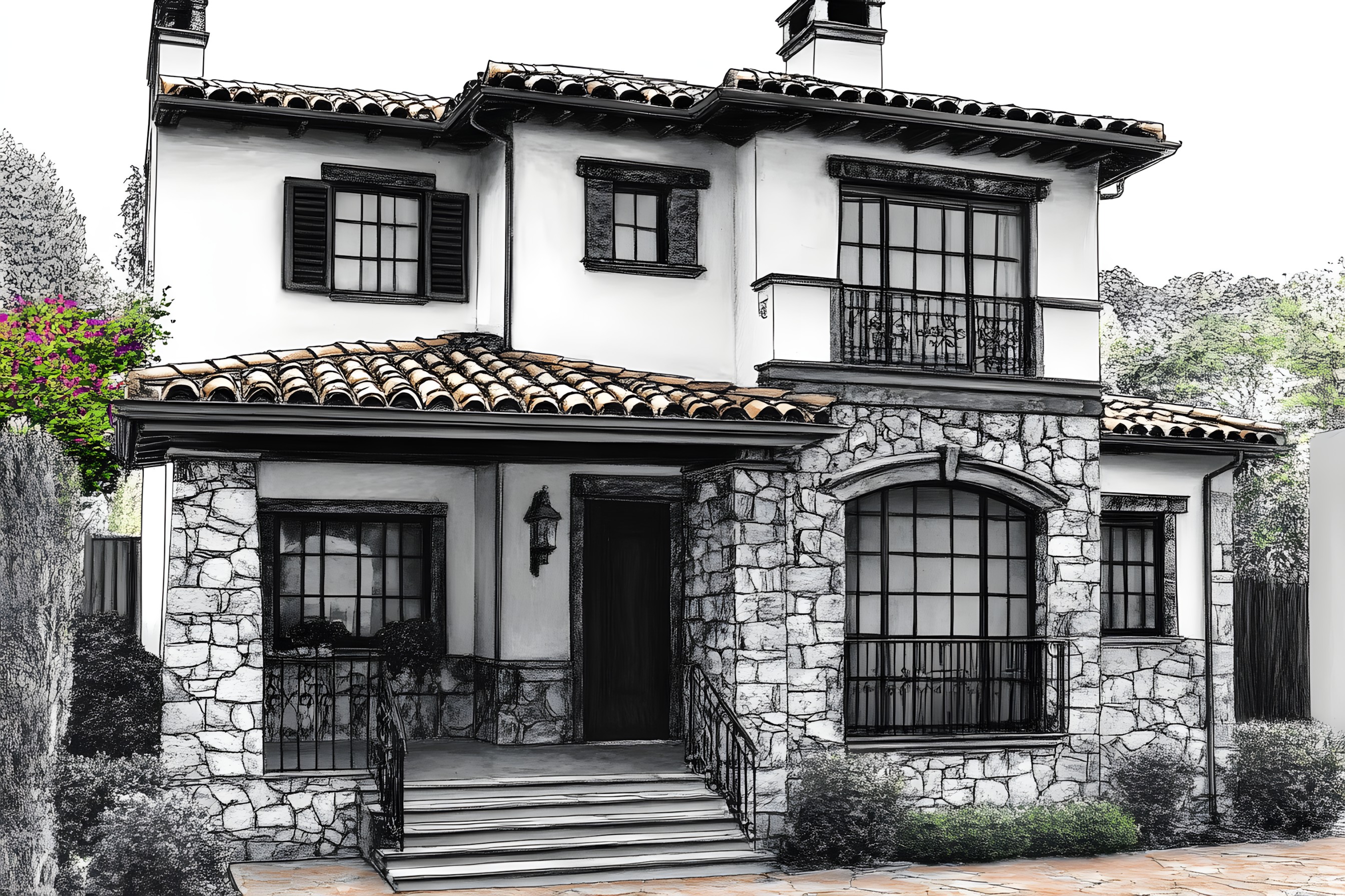 Window, Residential area, Home, House, Facade, Door, Roof, Architecture, Cottage, Balcony, Estate, Suburb, Villa, Mansion, Molding, Paint, Chimney, Historic house, Plaster, Siding