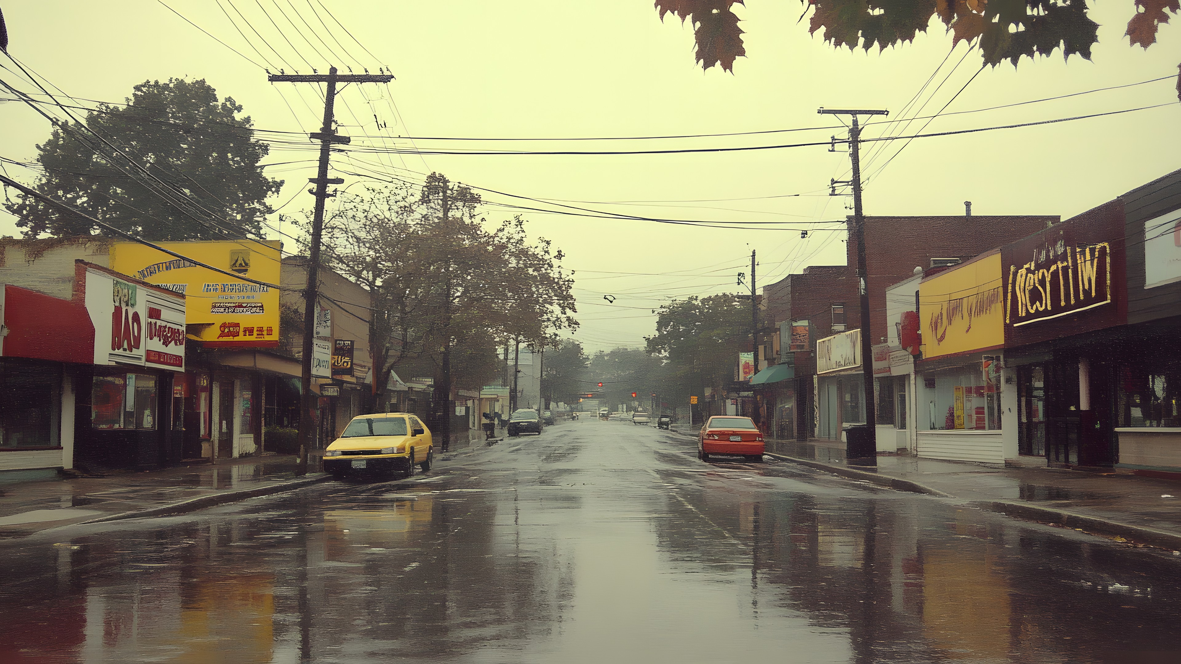 Water, Car, Sky, Window, Building, Vehicle, Cloud, Road surface, Infrastructure, Motor vehicle, Street light, Thoroughfare, Tree, Automotive lighting, Asphalt, Mode of transport, Electricity, Neighbourhood, Residential area, Line