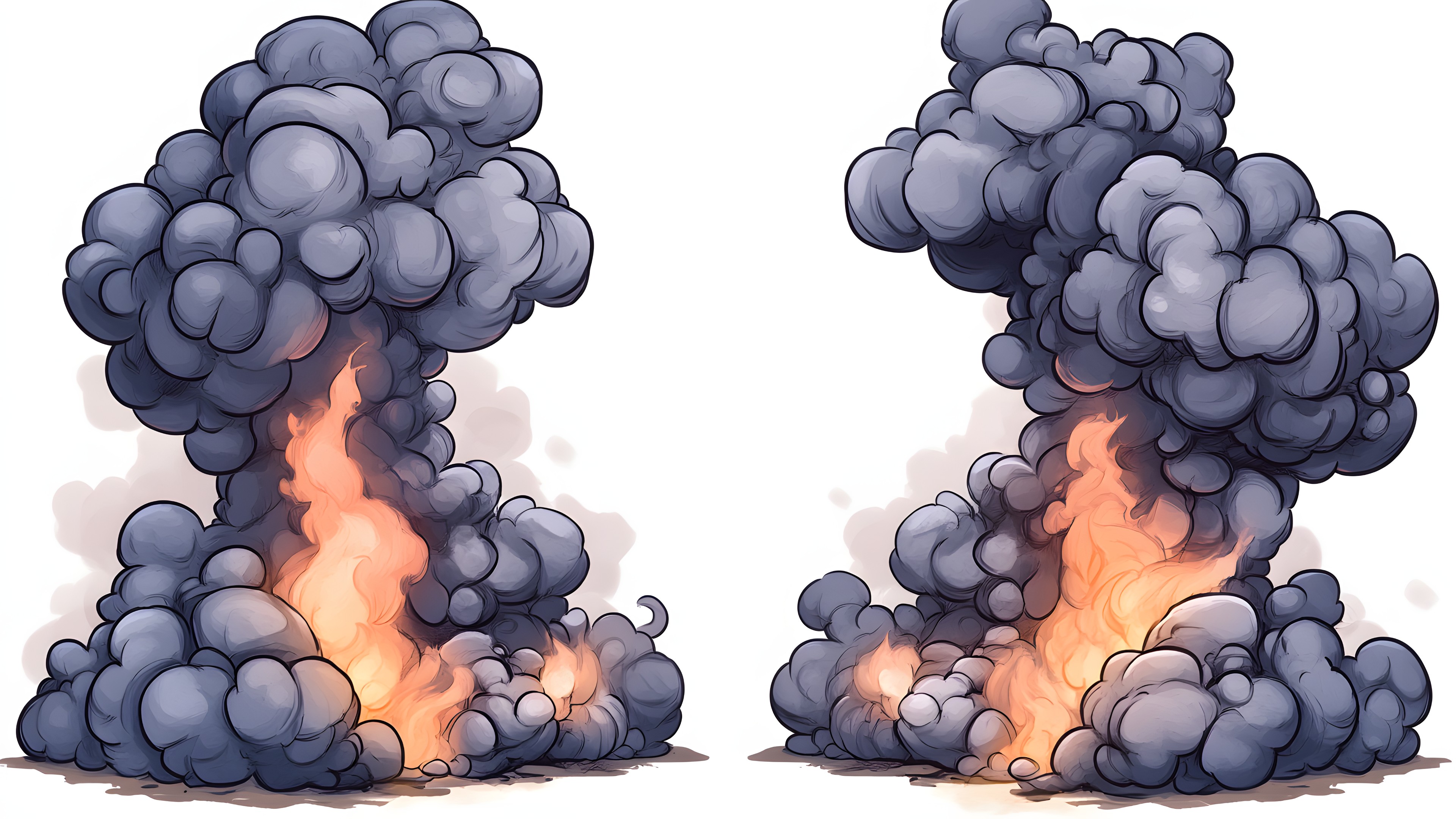 Explosion, Fire, Pollution, Flame, Graphics