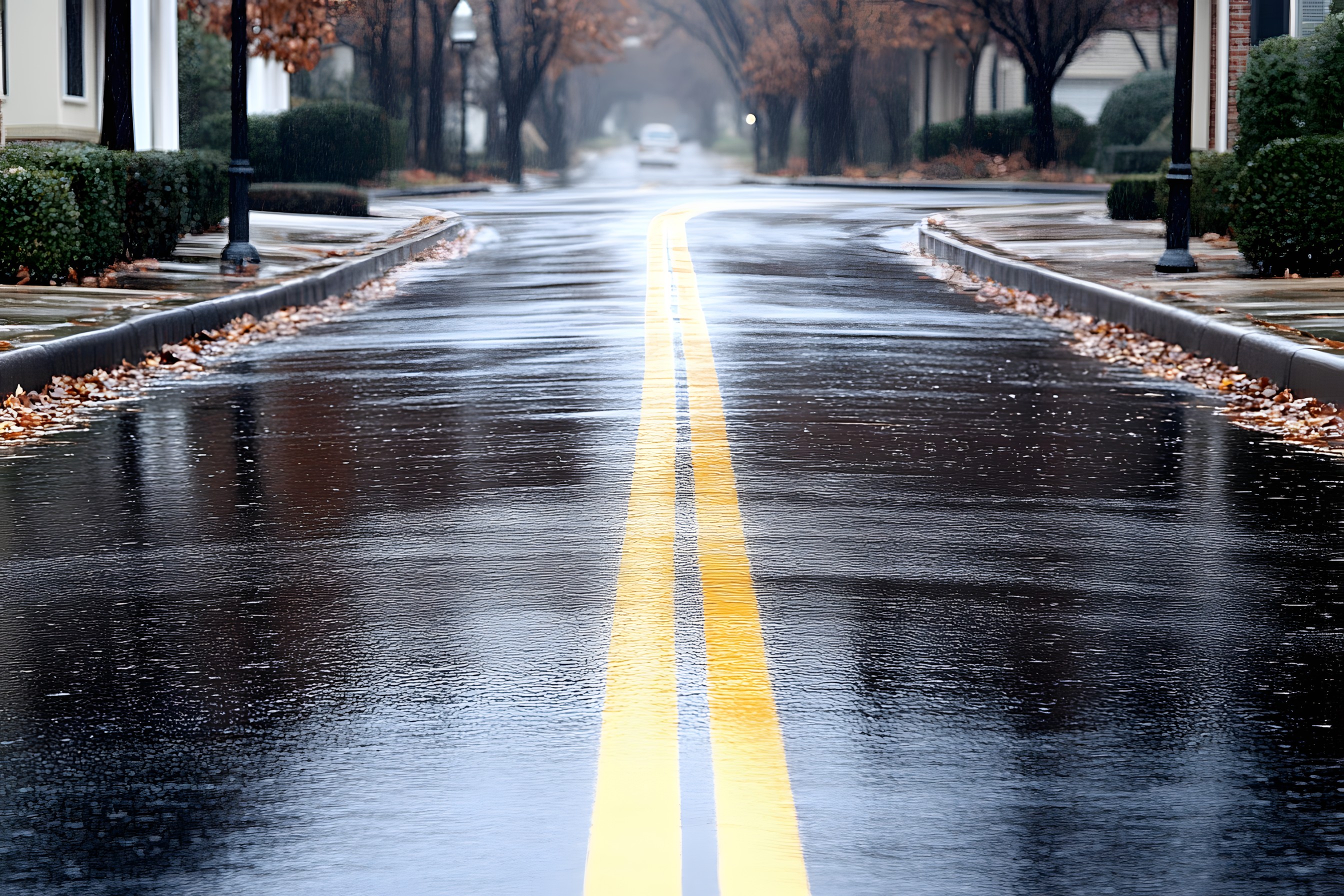 Road surface, Road, Yellow, Street, Asphalt, Thoroughfare, Morning, Reflection, Sidewalk, Tar, Evening, Highway, Path