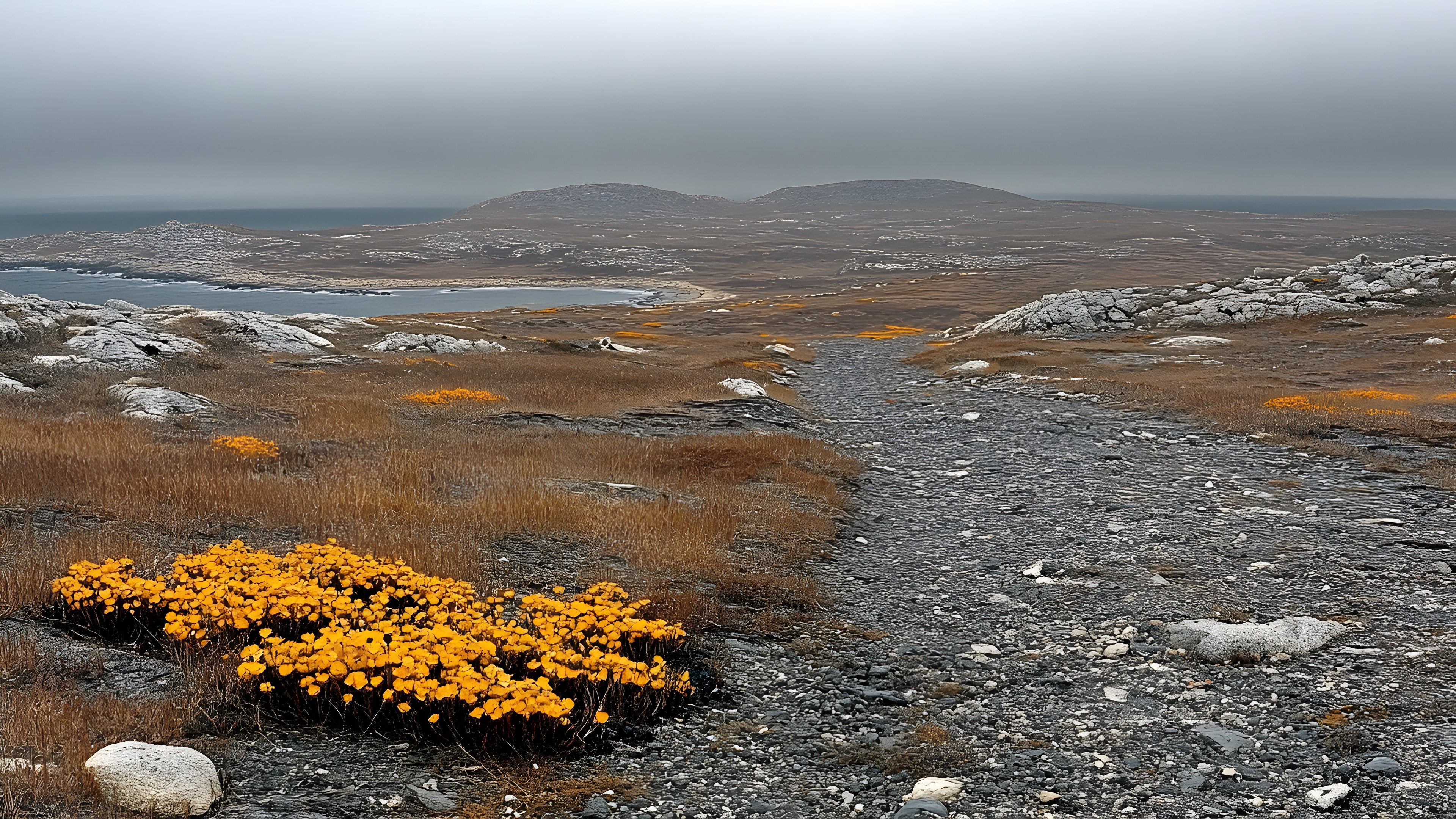 Ecoregion, Rock, Wilderness, Morning, Tundra, Winter, Fell, Shrubland, Wildflower, Chaparral