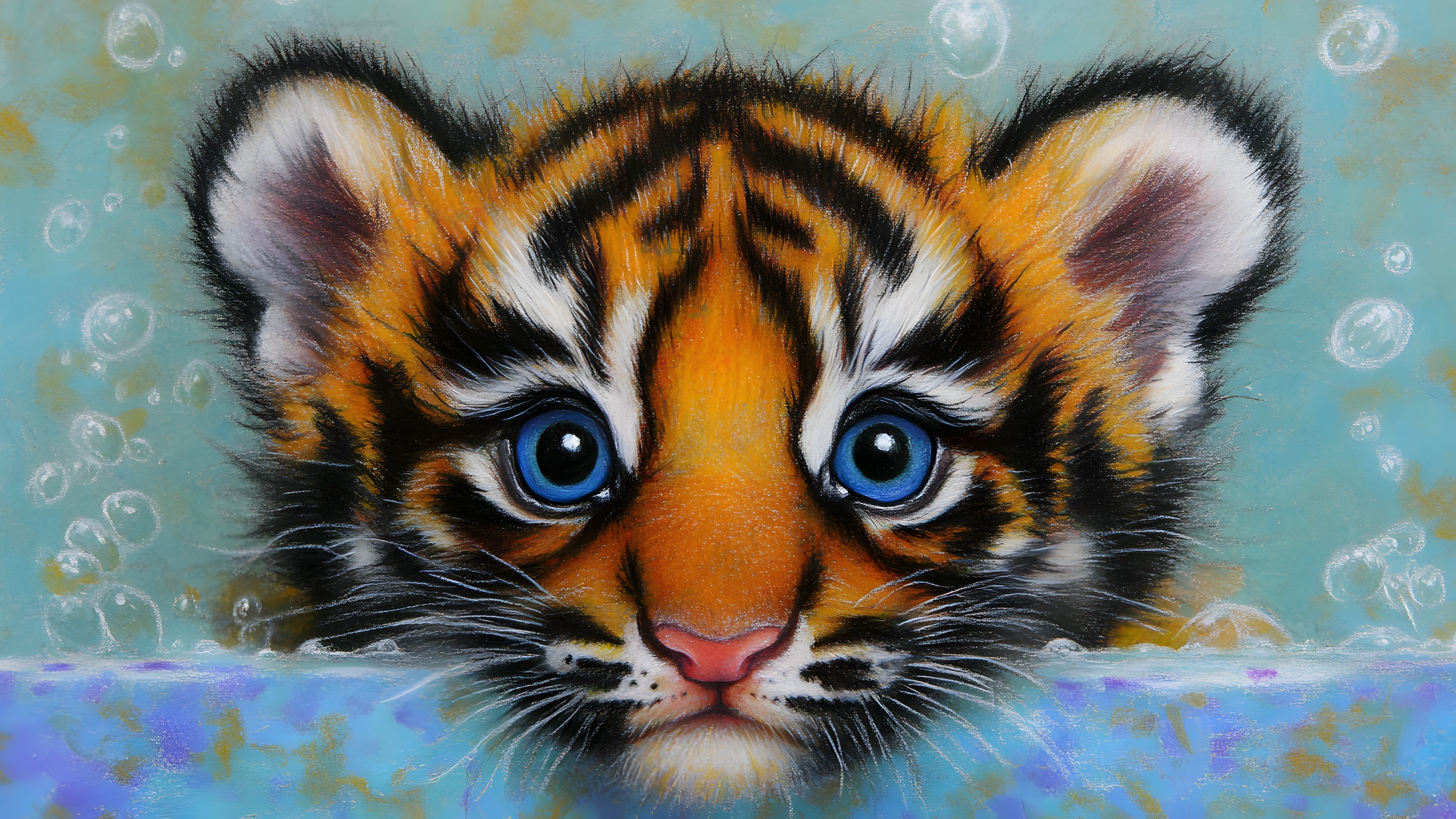 Vertebrate, Felidae, Carnivores, Tiger, Terrestrial animal, Whiskers, Snout, Wildlife, Panthera, Bengal tiger, Siberian Tiger, Fur, Paint