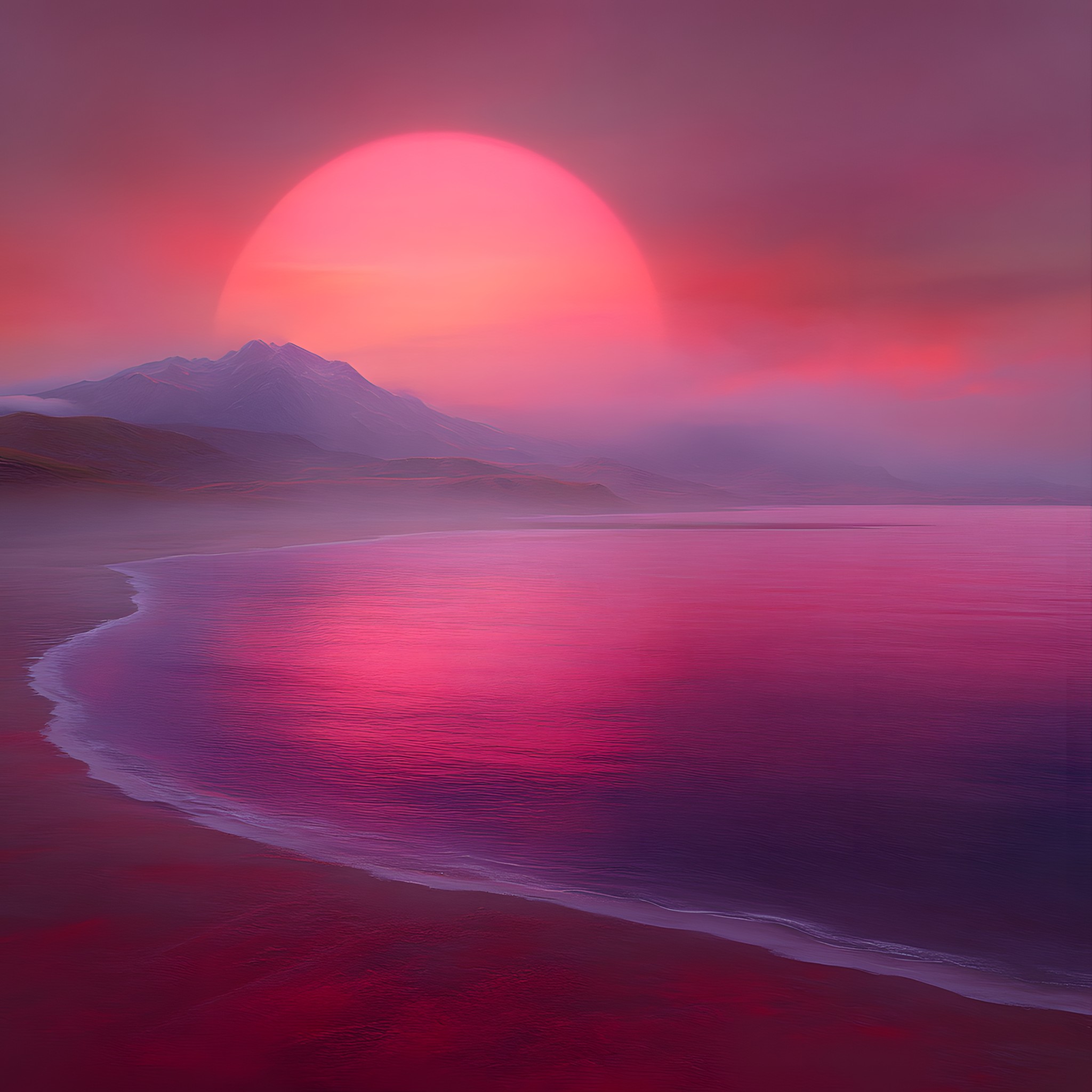 Red, Horizon, Afterglow, Dusk, Beauty, Sunset, Sunrise, Red sky at morning, Pink, Cloud, atmospheric phenomenon, Sea, Ocean, Evening, Orange, Coastal and oceanic landforms, geological phenomenon, Morning, Sunlight, Dawn