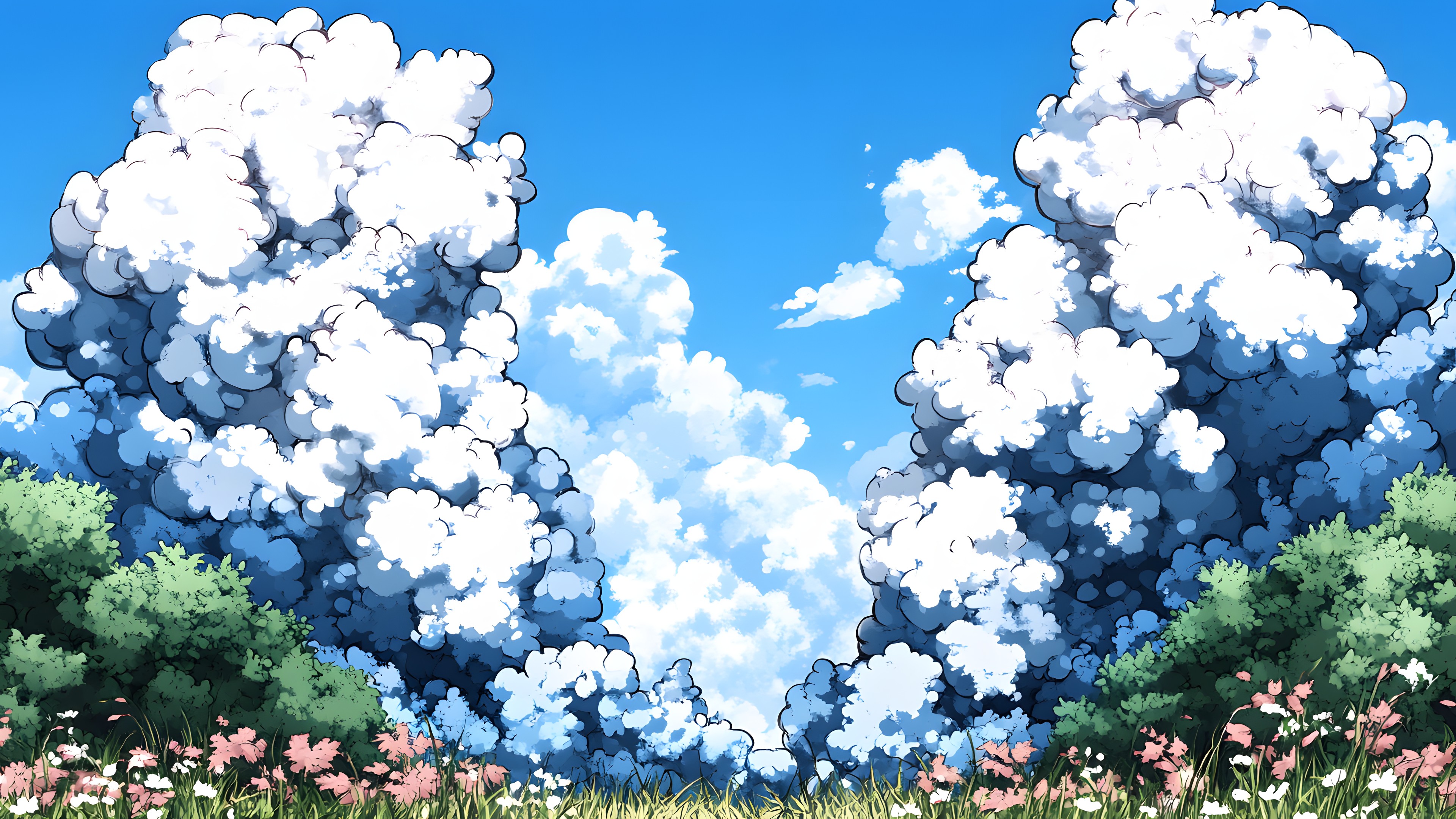 Blue, Cloud, Cumulus, Meteorological phenomenon, Animation