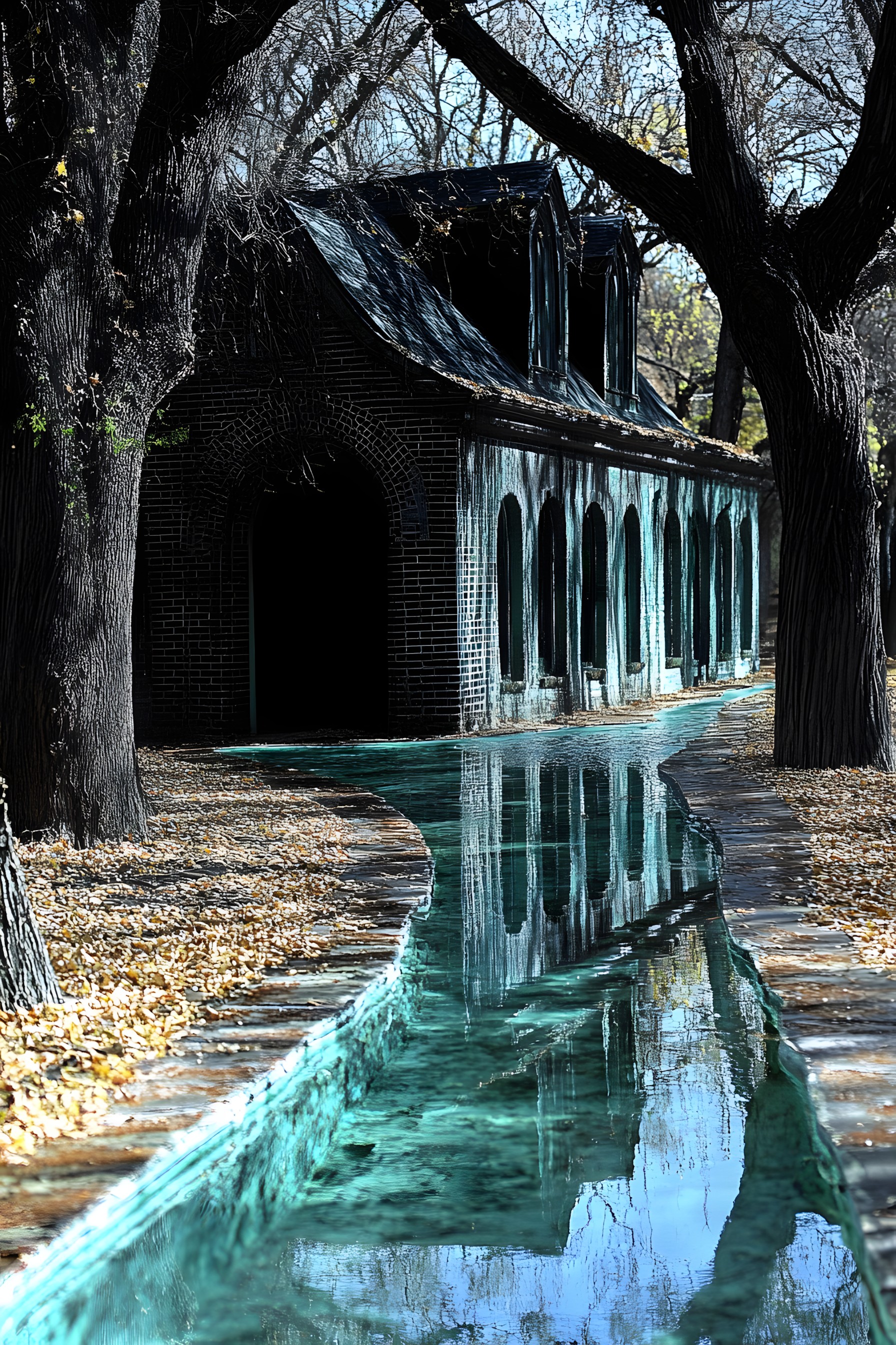 Reflection, Canal, Shadow, Water feature