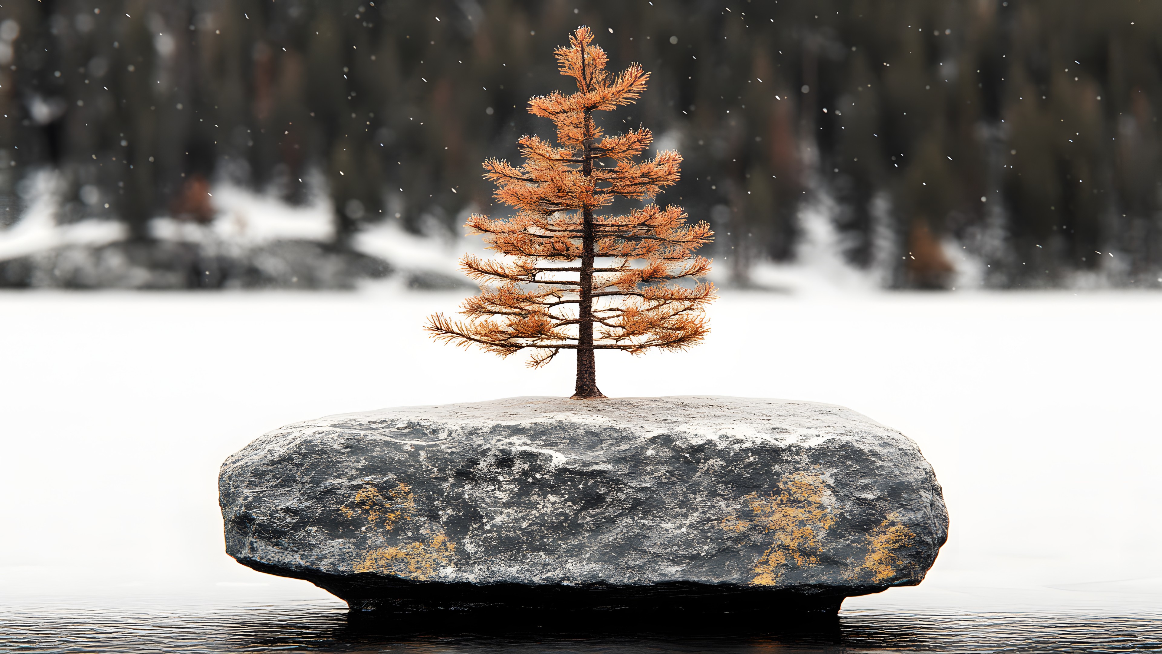 Winter, Freezing, Snow, Larch, Natural material, Conifers, Evergreen, Pine family, Pine, Fir, Precipitation, Cupressaceae