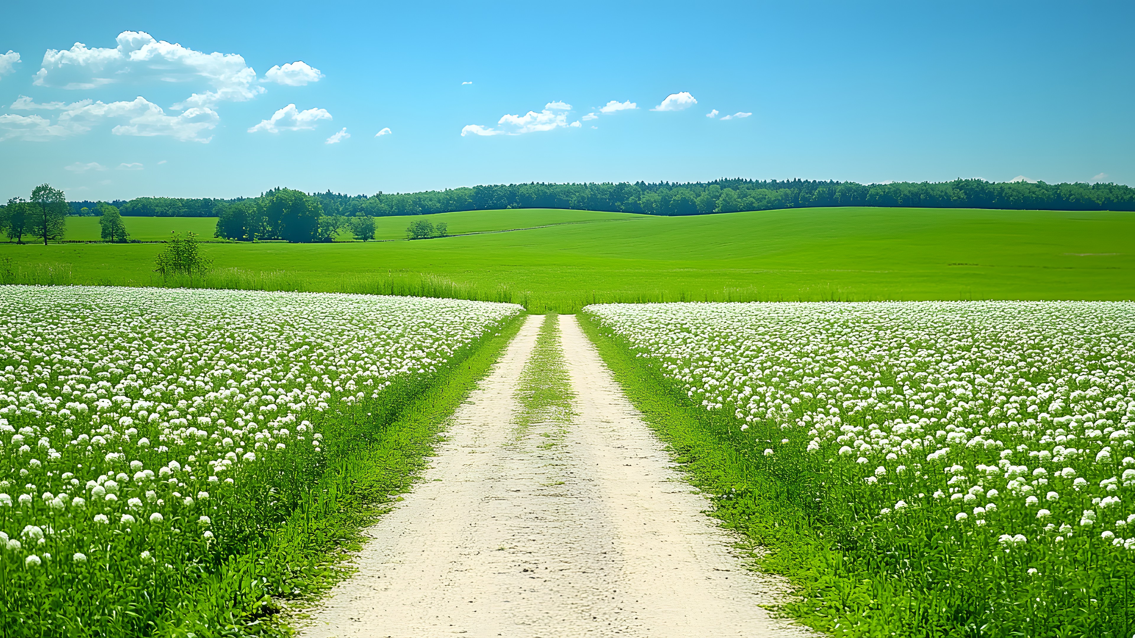 Green, Field, Agriculture, Summer, Grassland, Meadow, Plain, Plantation, Crop, Grasses, Prairie, Spring, Farm, Herbaceous plant, Pasture, Wildflower, Steppe, Cumulus, Paddy field, Forb