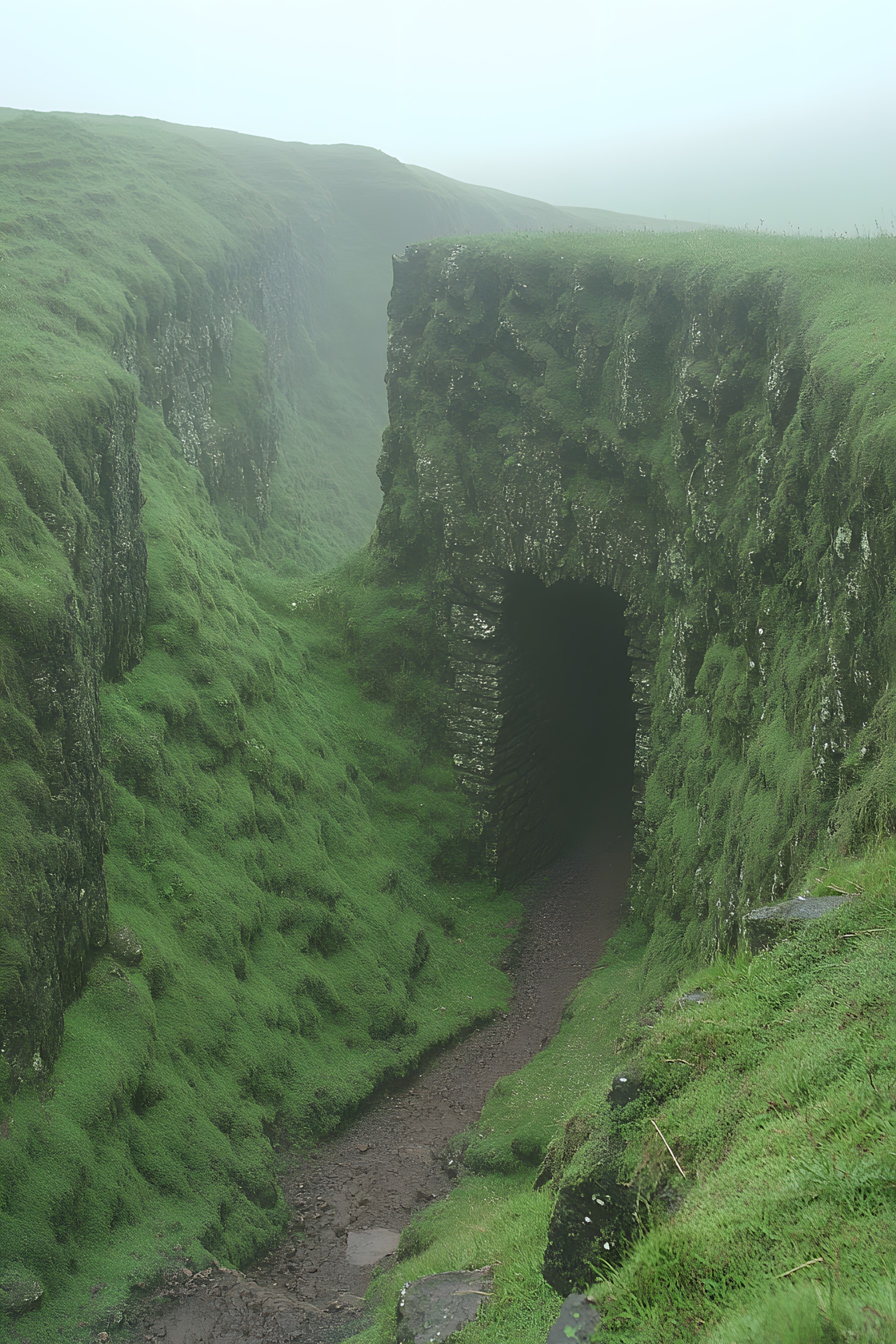 Natural landscape, Rock, Terrain, Geological formation, Geology, Nature reserve, Moss, Outcrop, Erosion, Bryophyte, Green algae, Plateau, Cave