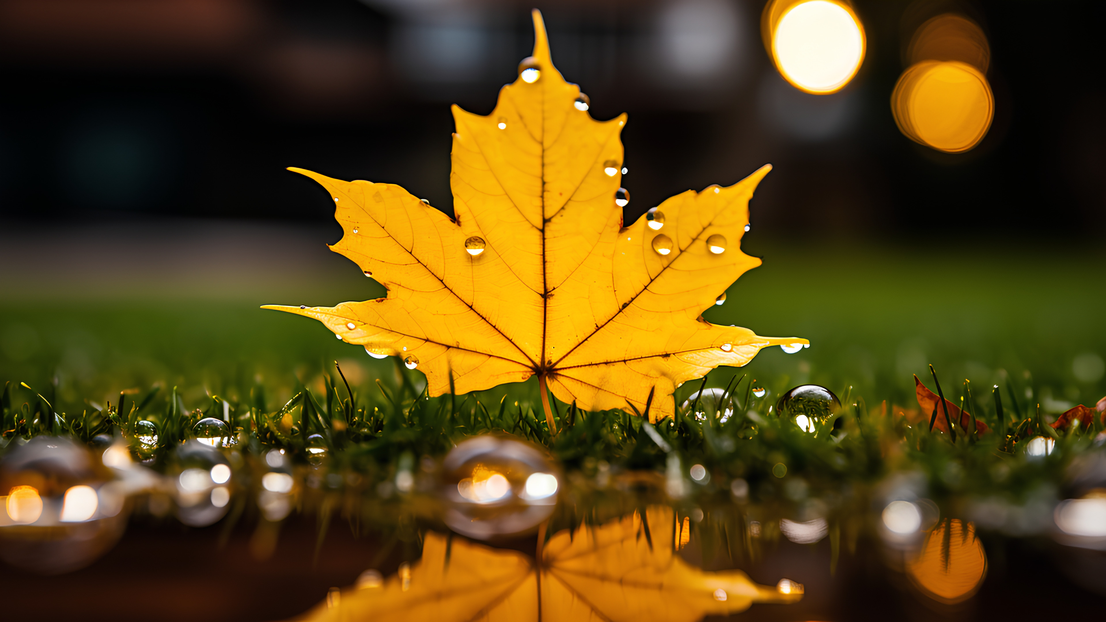 Light, Leaf, Sky, Orange, Sunlight, Amber, Yellow, Grass, Morning, Water, Tints and shades, Terrestrial plant, Beauty, Twig, Deciduous, Close-up, Flowering plant, Macro photography, Darkness, Art