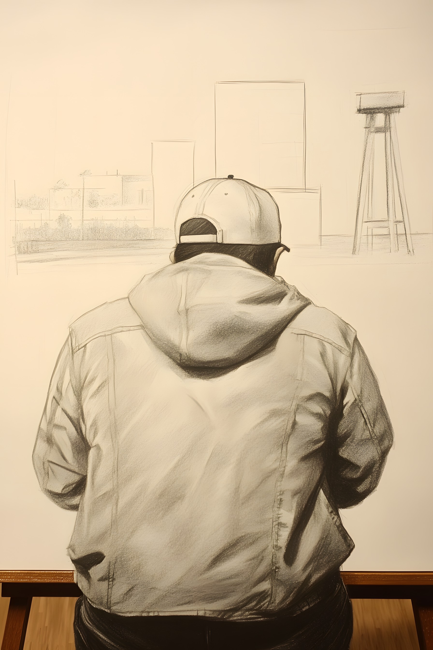 Drawing, Cap, Sketch, Figure drawing