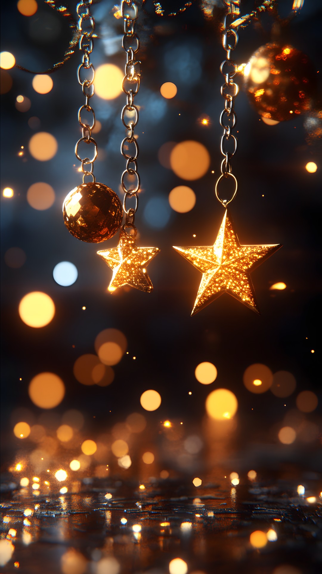 Lighting, Christmas lights, Night, Christmas decoration, Star, Ornament, Lens flare