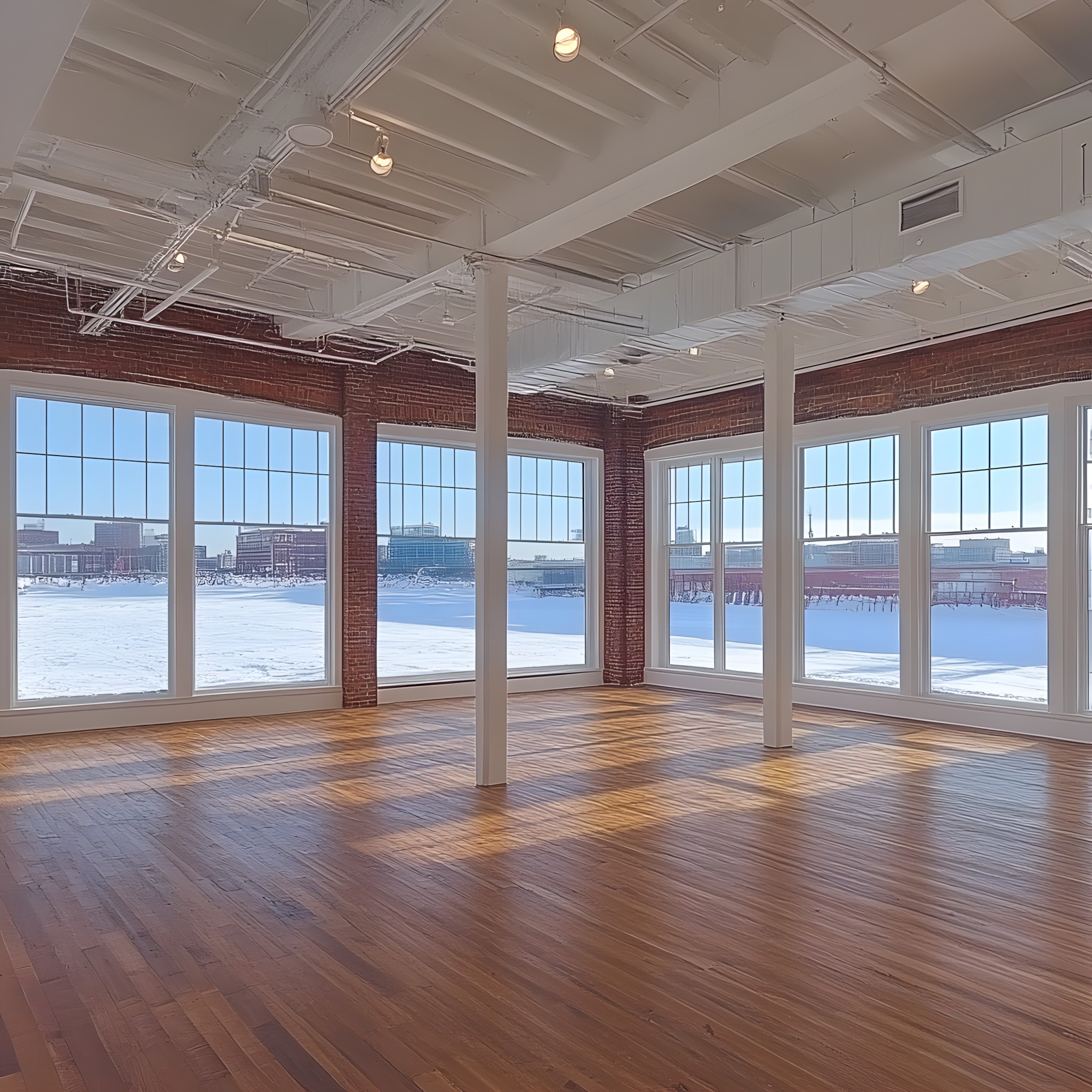 Wood, Flooring, Floor, Wood flooring, Hardwood, Hall, Ceiling, Wood stain, Plank, Laminate flooring, Varnish, Daylighting, Cleanliness, Lobby, Community centre, Loft