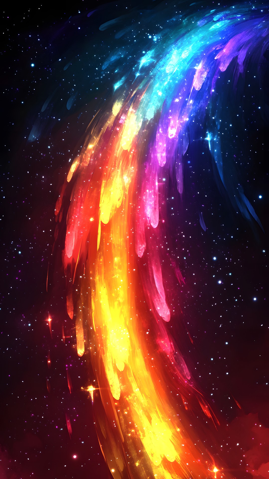 Blue, Red, Astronomical object, Orange, Outer space, Universe, Star, Astronomy, Purple, Graphics, Night, Nebula, Graphic design, Science, Galaxy, Lens flare, Fractal art, Celestial event