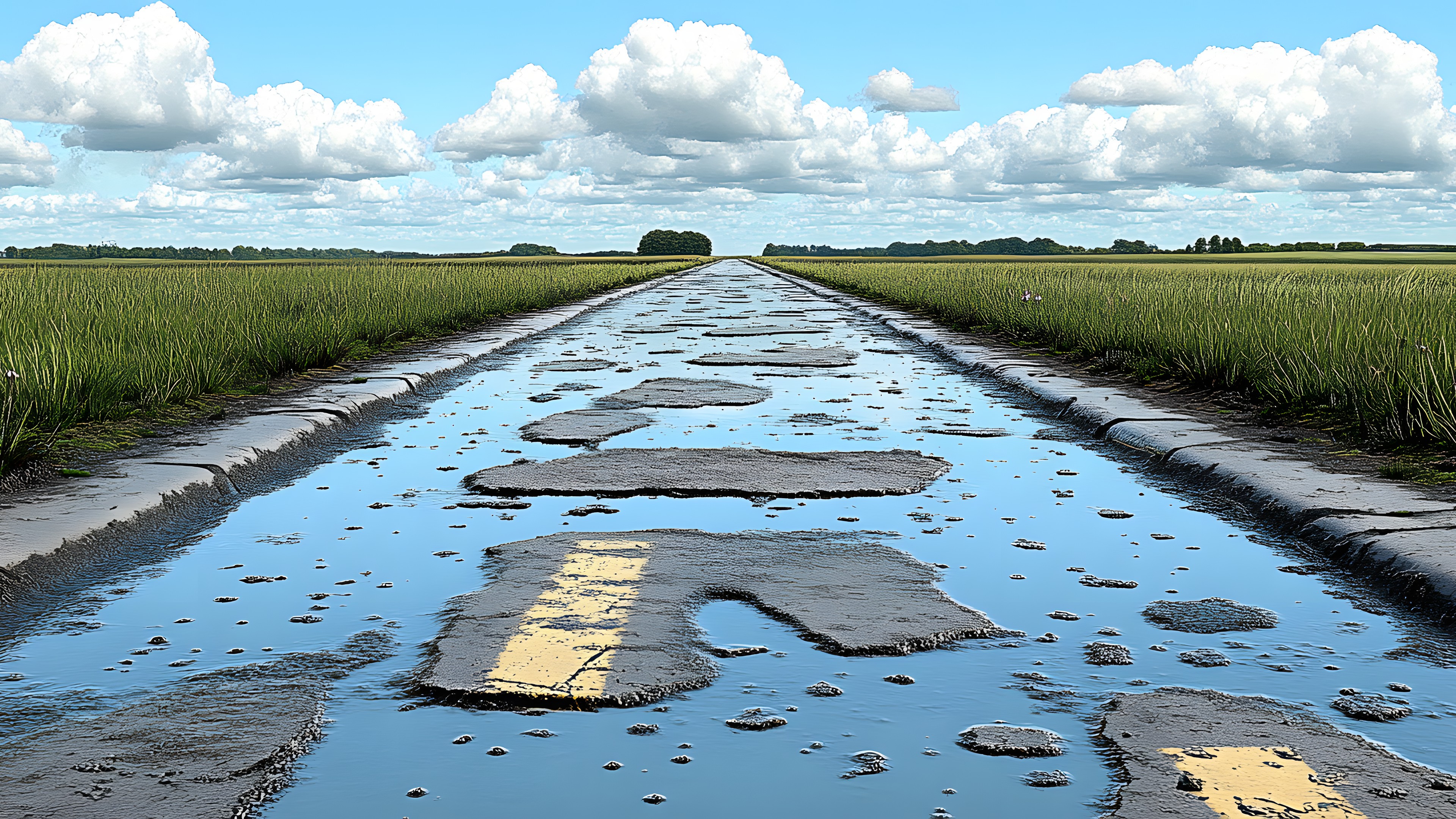 Wetland, Field, Agriculture, Ditch, Reflection, Paddy field, Marsh, Tidal marsh, Bog, Salt marsh, Polder
