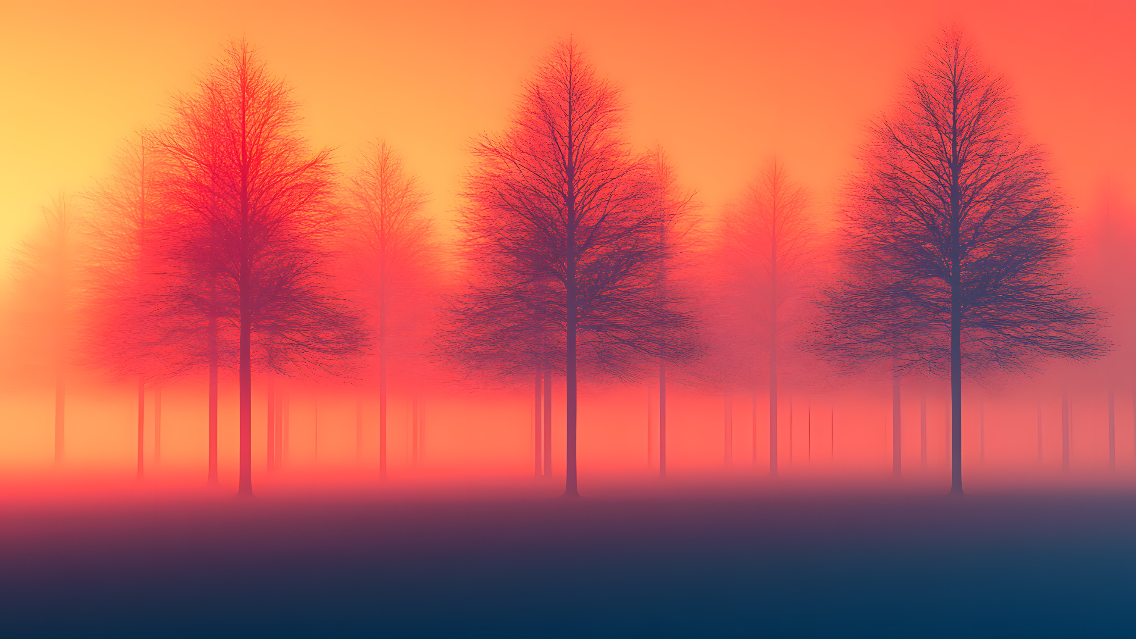 Red, Orange, atmospheric phenomenon, Sunrise, Red sky at morning, Mist, Dusk, Evening, Fog, Haze, Dawn, Sunset, Heat, Afterglow