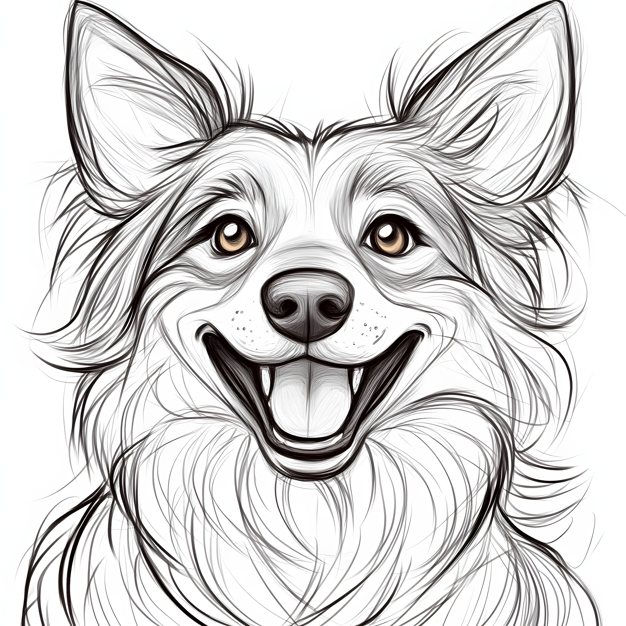 Dog, Line art, Graphics, Clip art