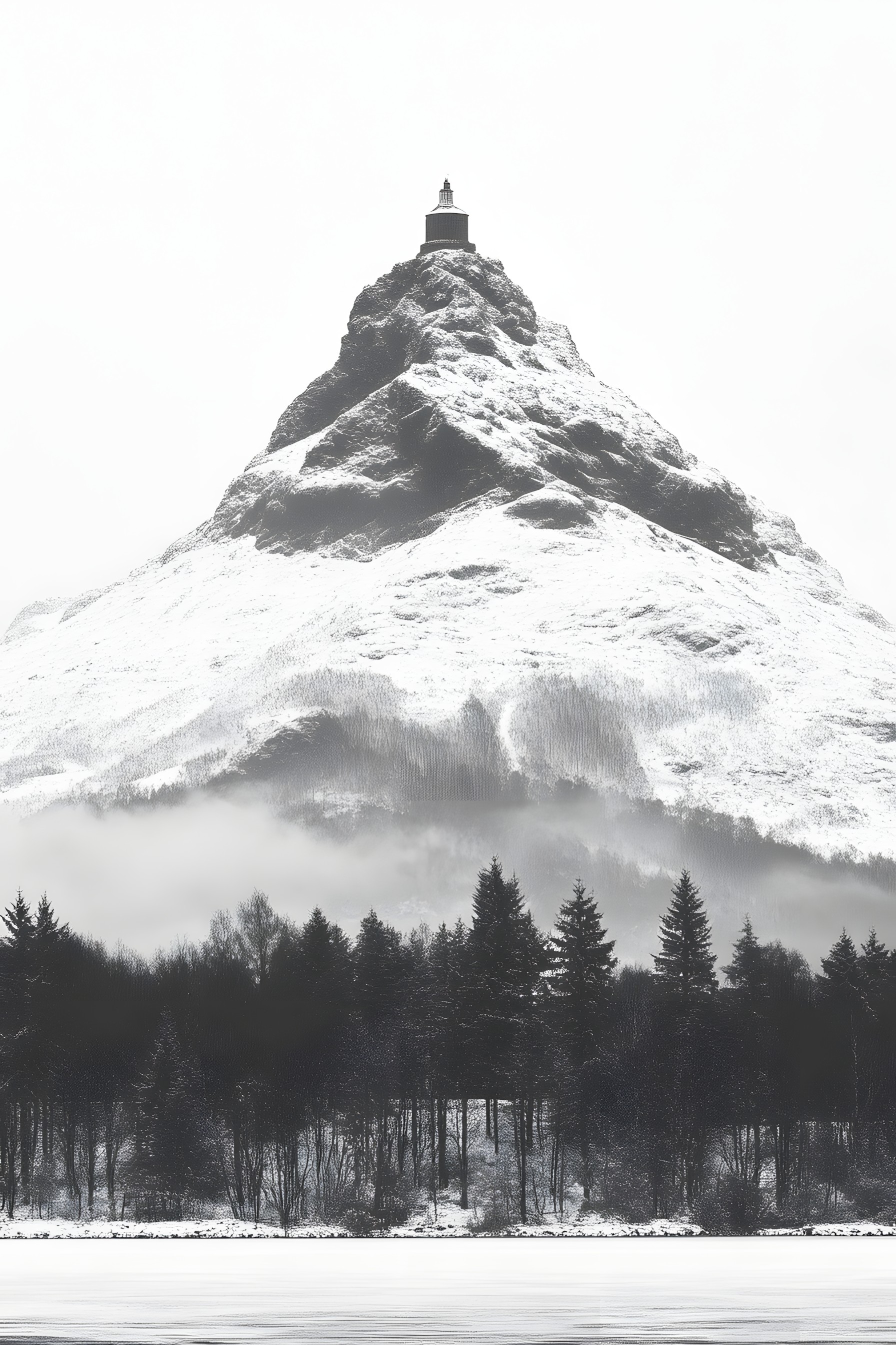 Mountainous landforms, Mountain, Monochrome photography, Hill, Snow, Winter, Monochrome, Black and white, Summit, Glacial landform, Mountain range, Slope, Fell, Freezing, Ridge, Alps, Fog, Massif, Mount Scenery