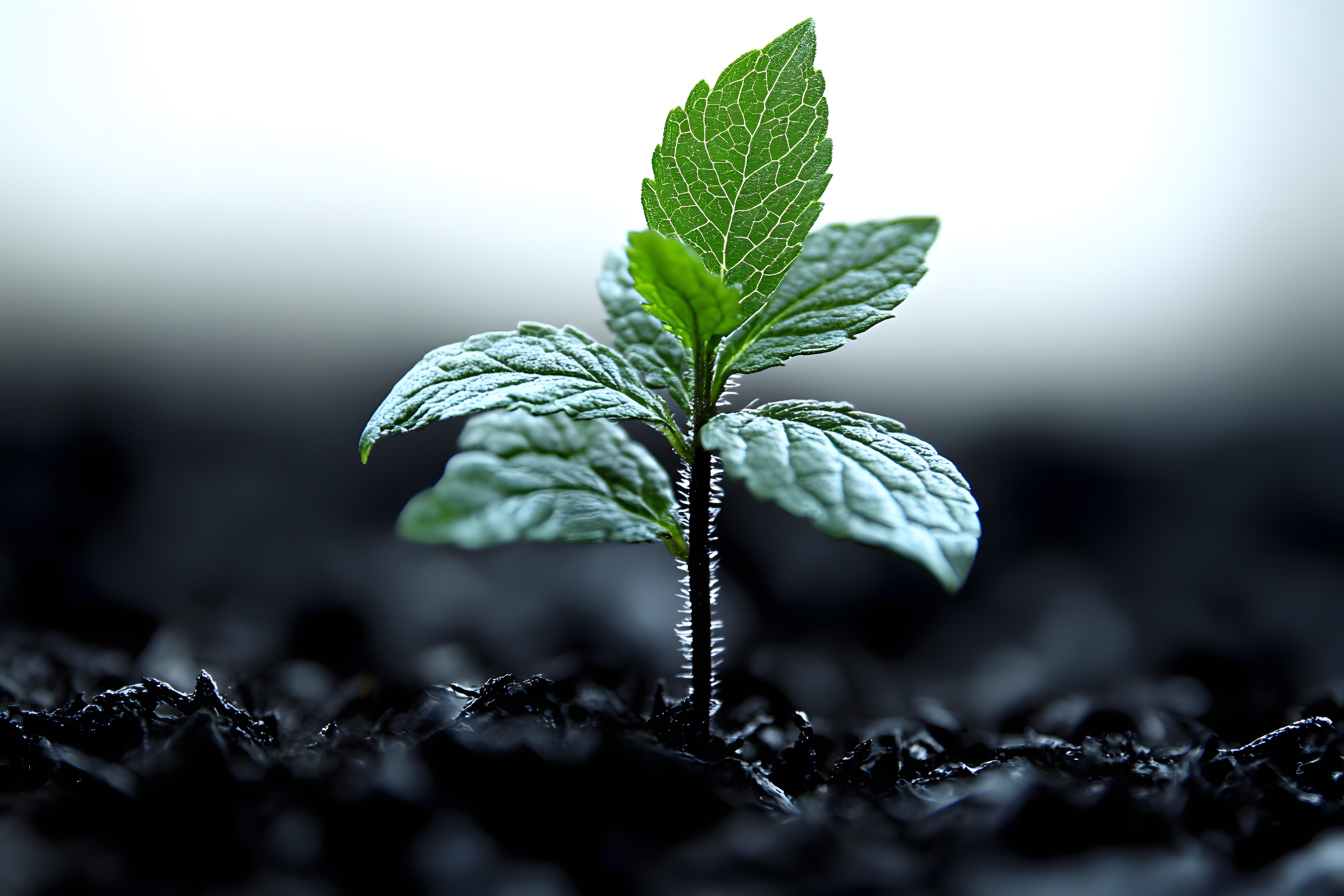 Close-up, Macro photography, Plant stem, Herbaceous plant, Mint, Herb, Urticaceae