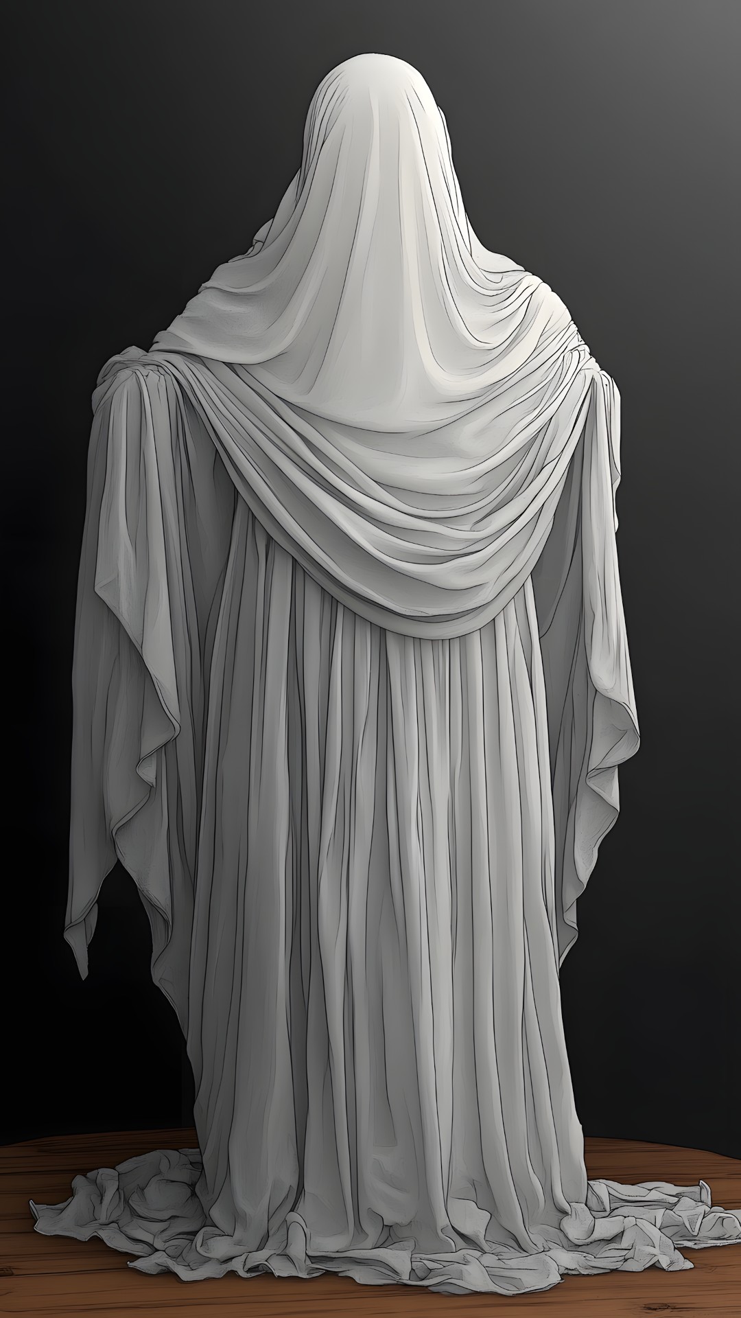 Cloak, Classical sculpture, Haute couture