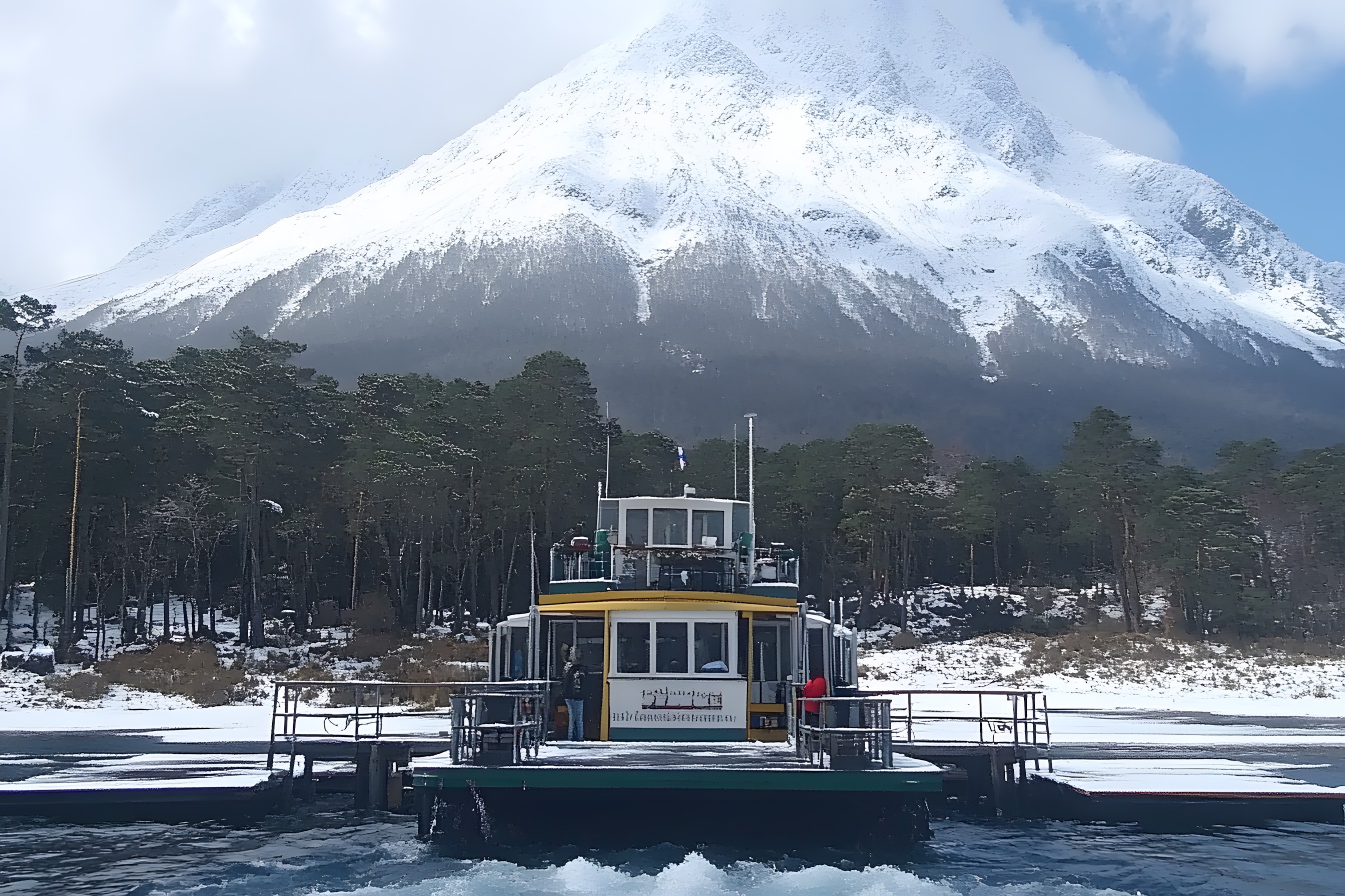 Water, Mountainous landforms, Mountain, Body of water, Highland, Hill, Mountain range, Glacial landform, Boat, Coastal and oceanic landforms, Lake, Hill station, Watercraft, Sound, Glacier, Summit, Alps, Channel, Ridge, Snow