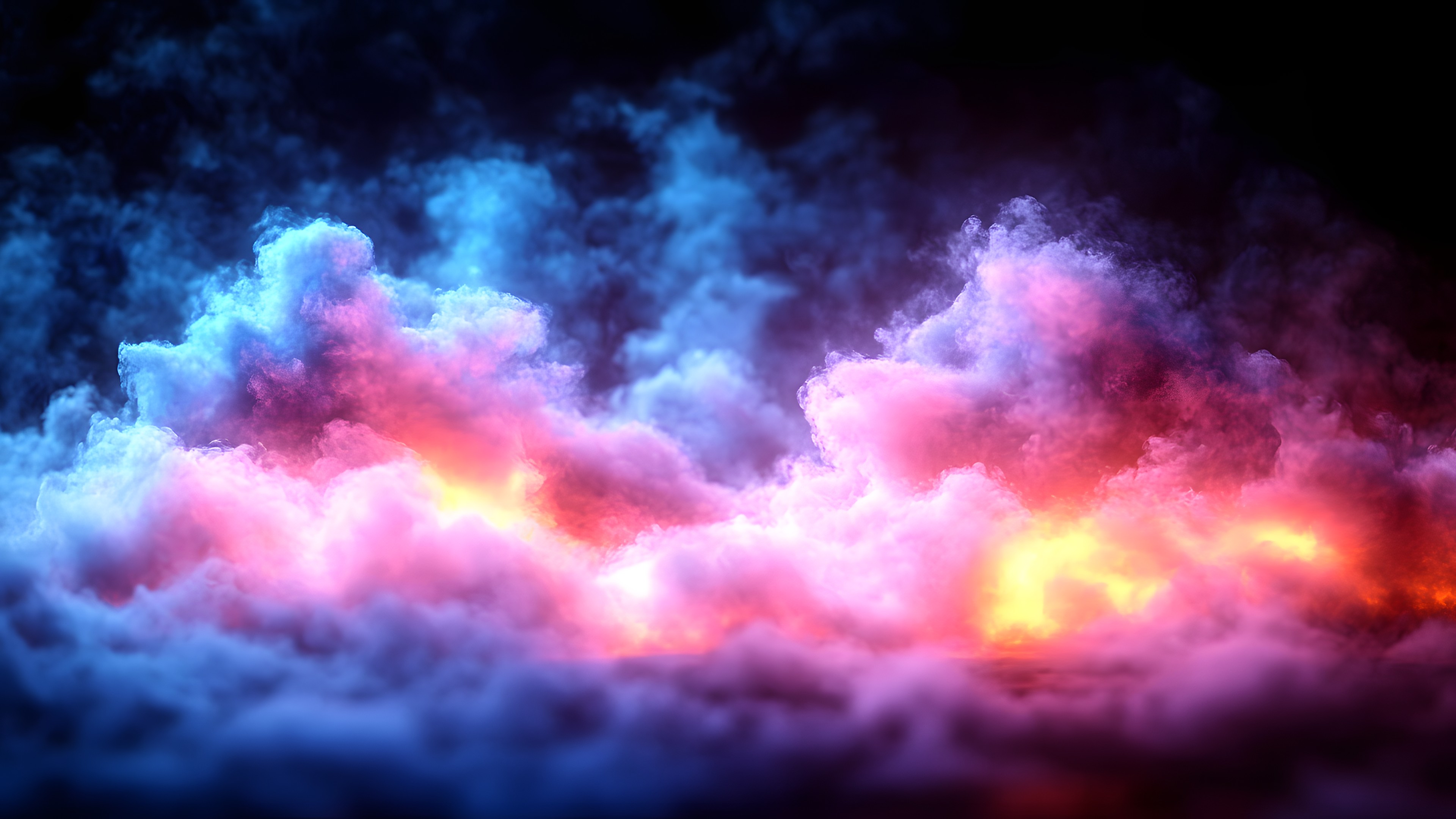 Blue, Cloud, Pink, Smoke, Orange, Cumulus, Meteorological phenomenon, atmospheric phenomenon, Purple, Heat, Wind, Dusk