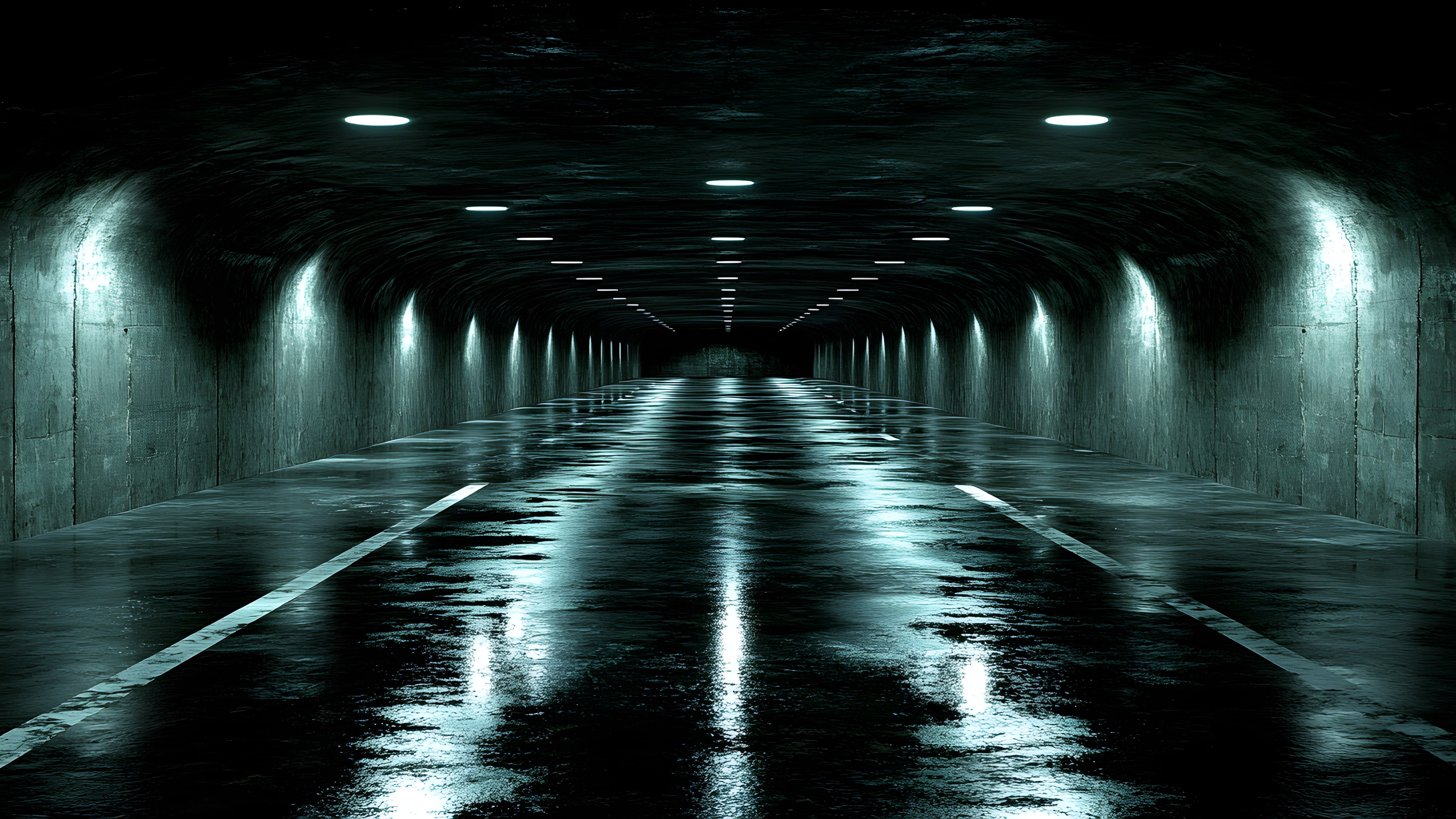 Photograph, White, Tunnel, Monochrome photography, Black, Darkness, Black and white, Monochrome, Grey, Subway, Night, Design, Symmetry
