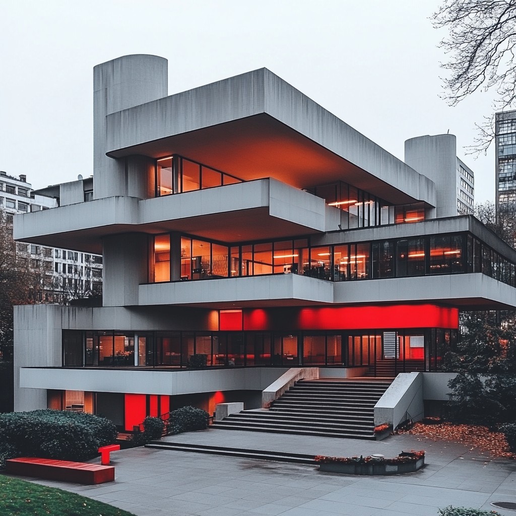 Facade, Composite material, Commercial building, Headquarters, Brutalist architecture, Design, High-rise building, Corporate headquarters