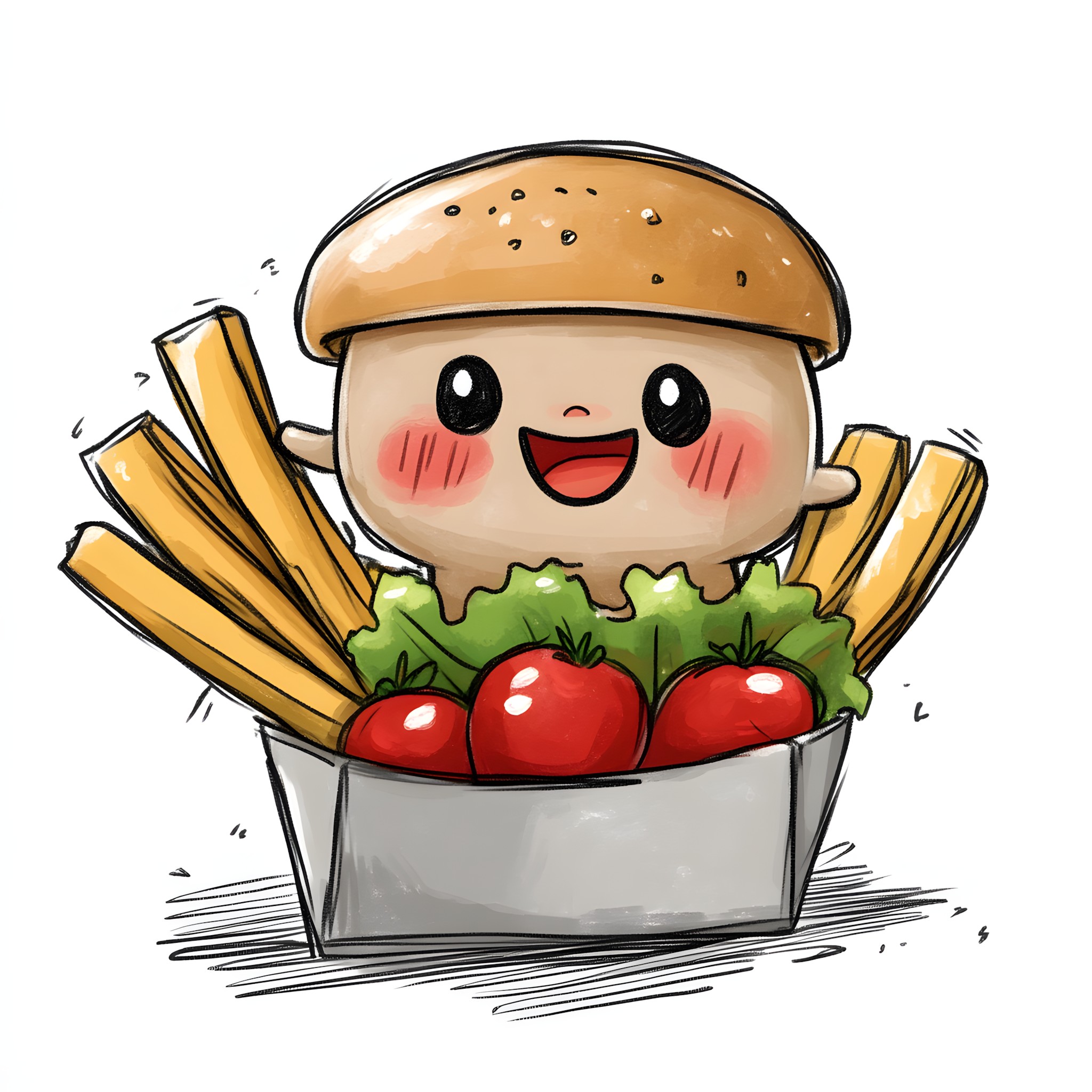 Facial expression, Food, Clip art, Cartoon, Fast food, Bun, Sandwich, Bread, Finger food, Kids' meal, Meat, Junk food, Staple food, Vegetable, American cuisine, Comfort food, Graphics, Happiness, Leaf vegetable