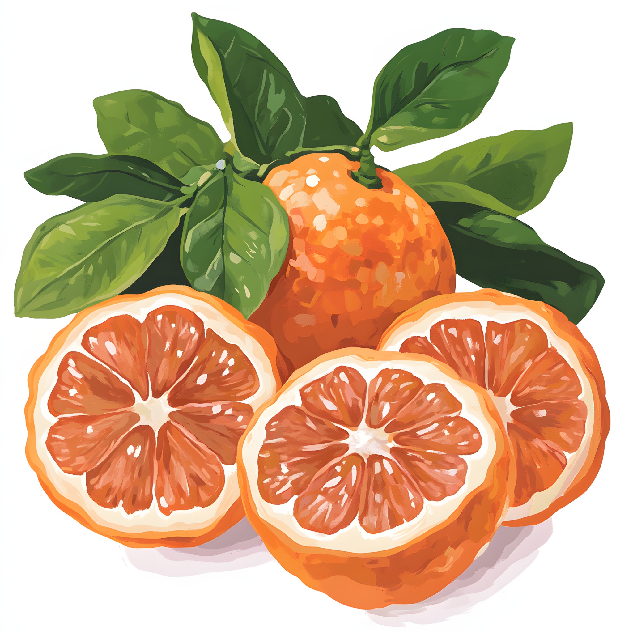 Fruit, Produce, Natural foods, Citrus, Food, Clementine, Ingredient, Rangpur, Orange, Bitter orange, Grapefruit, Tangelo, Tangerine, Valencia orange, Mandarin orange, Seedless fruit, Superfood, Citric acid, Clip art, Watercolor painting