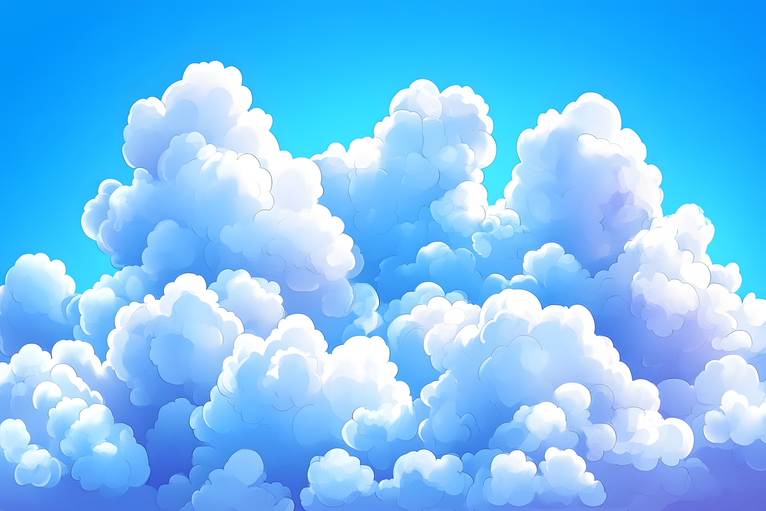 Blue, Daytime, Cloud, Cumulus, Meteorological phenomenon, Graphics