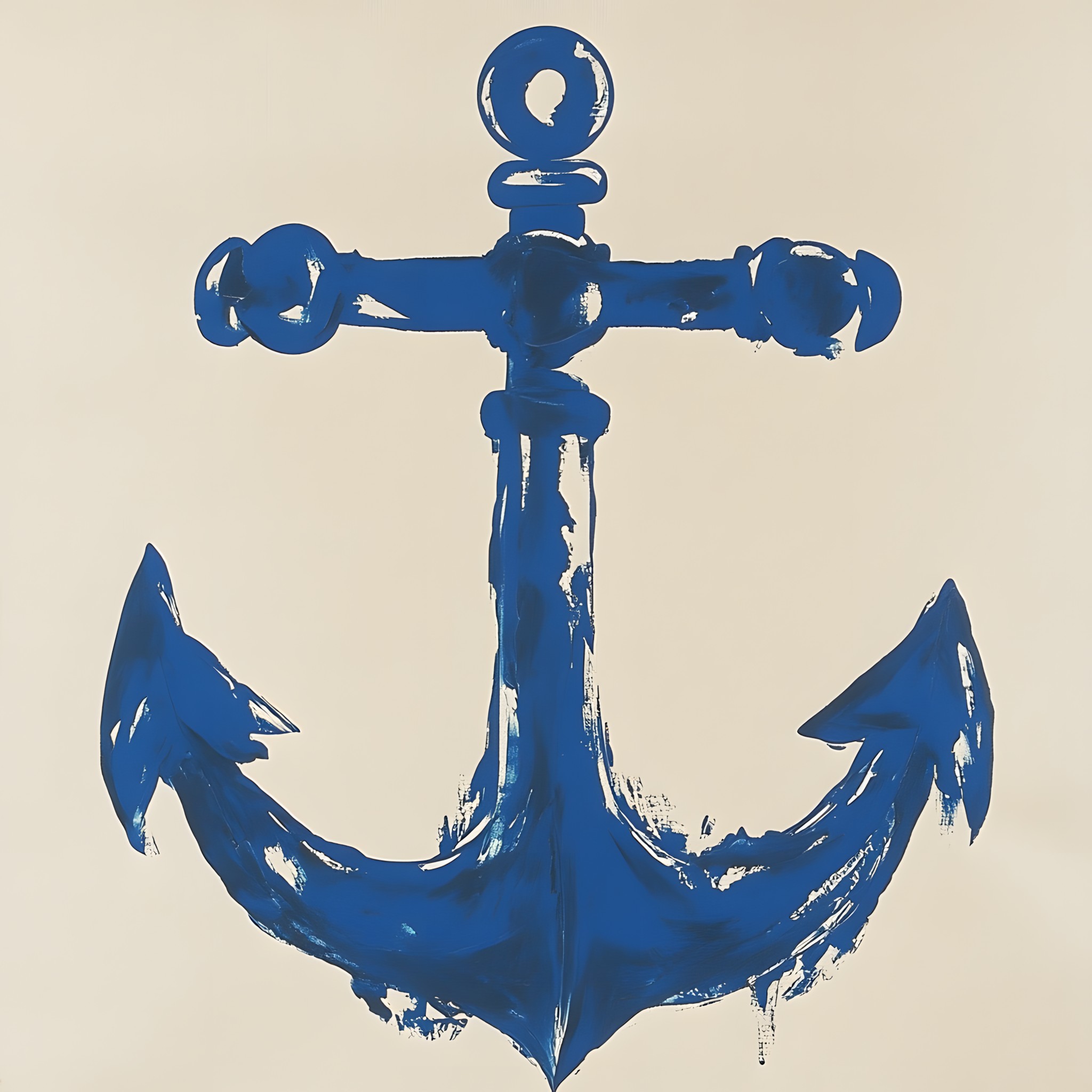 Blue, Creative arts, Paint, Watercolor painting, Art Paint, Anchor, Modern art