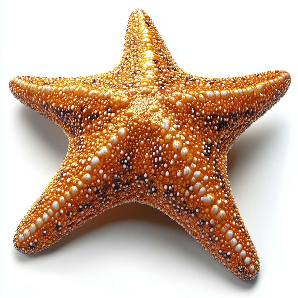 Starfish, Orange, Marine invertebrates, Echinoderm, Marine biology, Natural material, Star