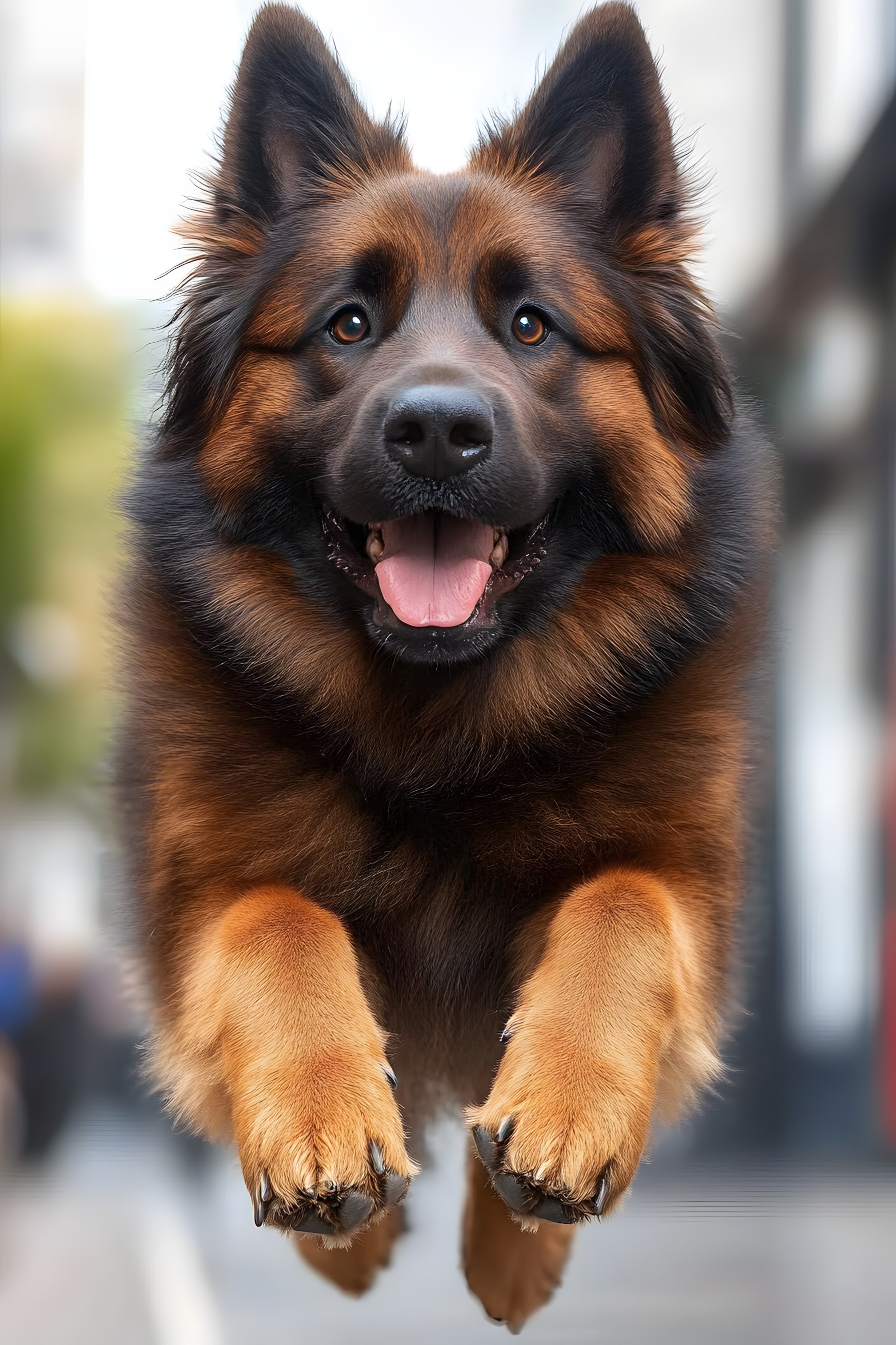 Dog, Carnivores, Snout, German Shepherd, Old German Shepherd Dog, Working animal, Terrestrial animal, Canidae, Fur, Herding dog, King Shepherd, Guard dog, Ancient dog breeds, Rare dog breed, Tongue, Shiloh Shepherd dog, Bohemian shepherd