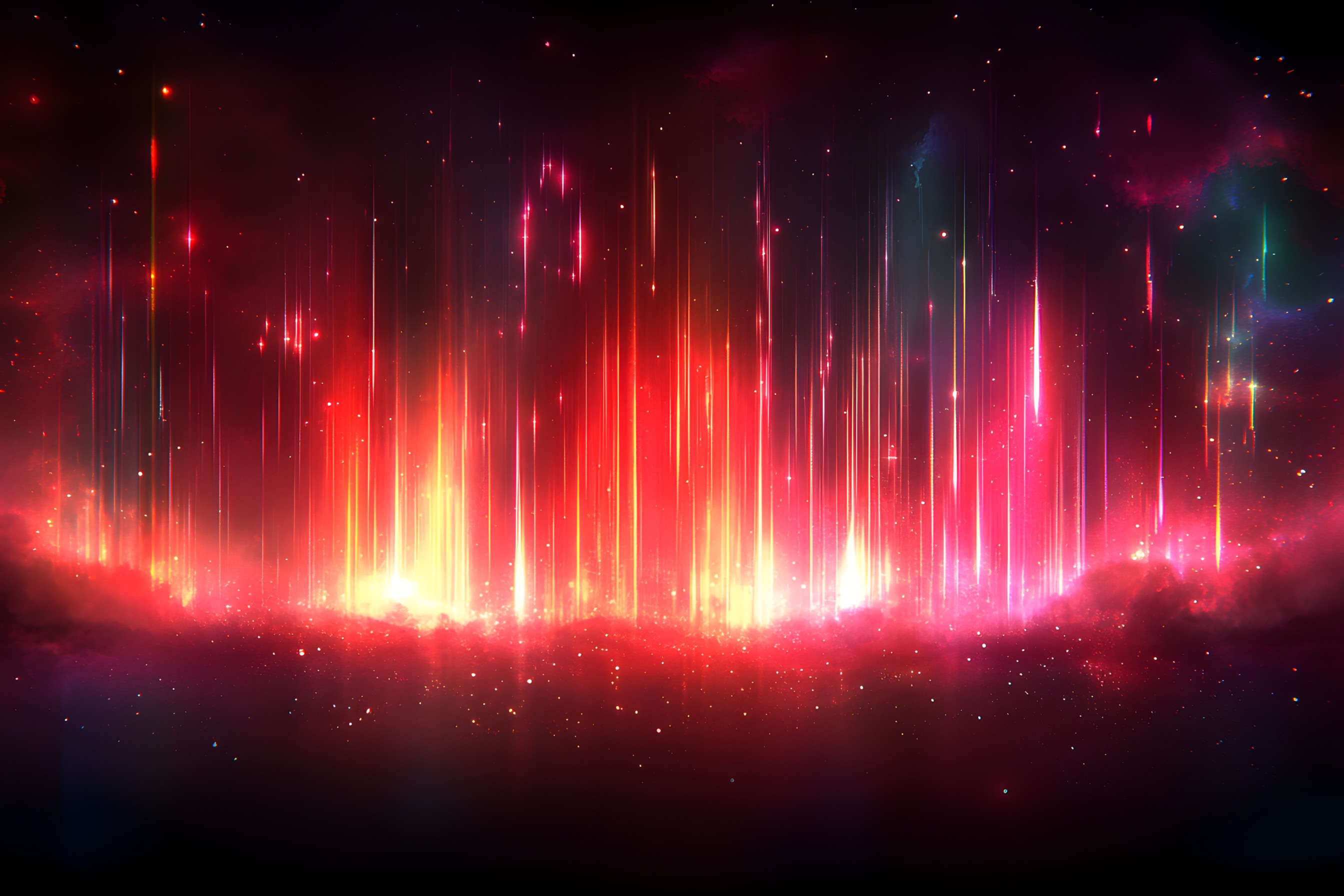 Red, Pink, Night, Outer space, geological phenomenon, Astronomical object, Universe, Star, Midnight, Astronomy, Graphics, Aurora, Nebula, Science, Lens flare, Visual Effect Lighting