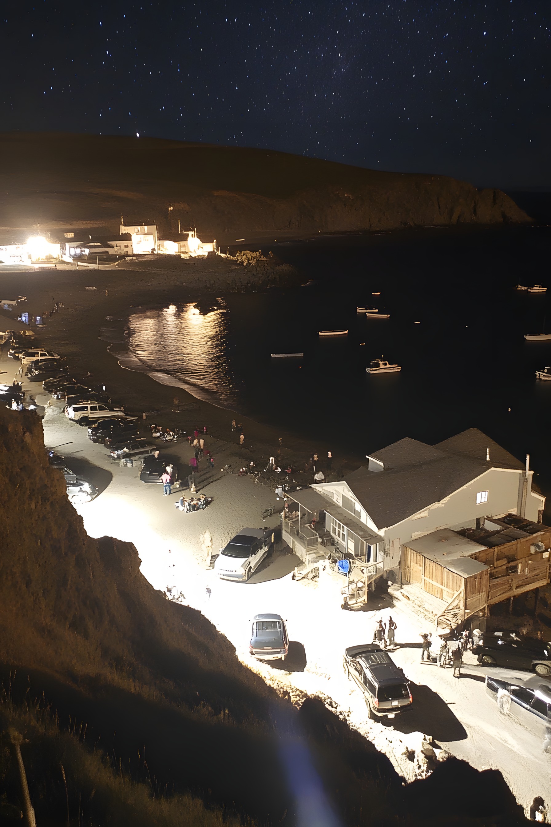 Landscape, Night, Aerial photography, Midnight, Coast, Truck, Evening