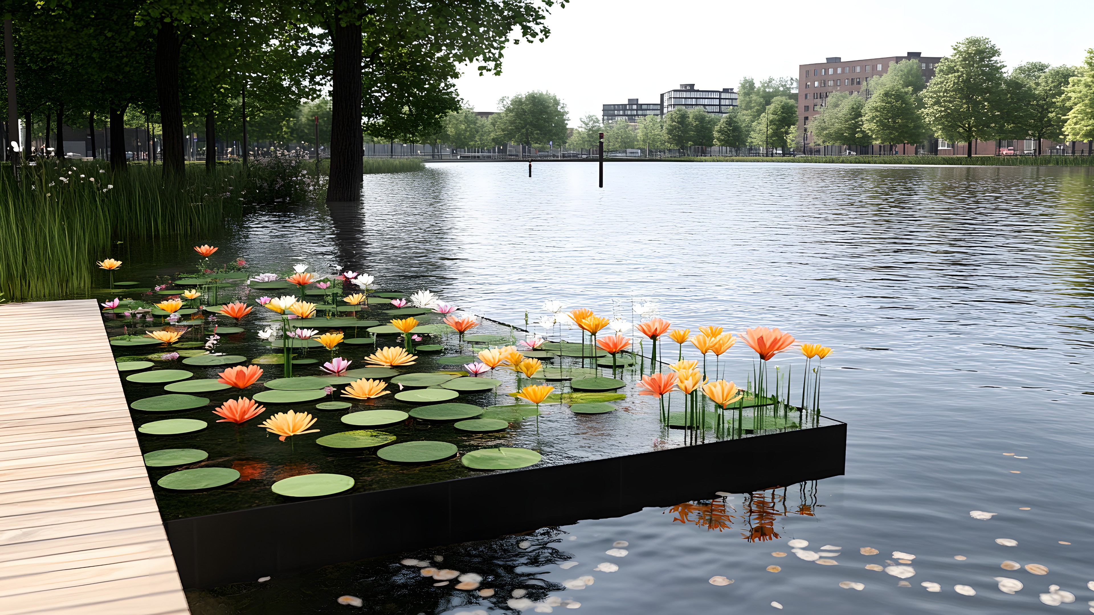 Water, Green, Nature, Reflection, Watercourse, Lake, Pond, Aquatic plant, Reservoir, Reflecting pool, Water lilies, Wetland, Water feature, Nelumbonaceae, Shadow, Lotus