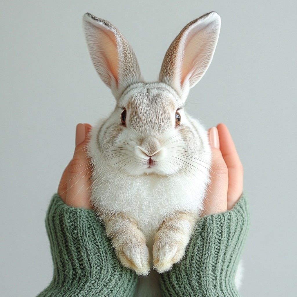 Finger, Rabbit, Leporids, Nail, Domestic rabbit, Gesture, Woolen, Whiskers, Wool