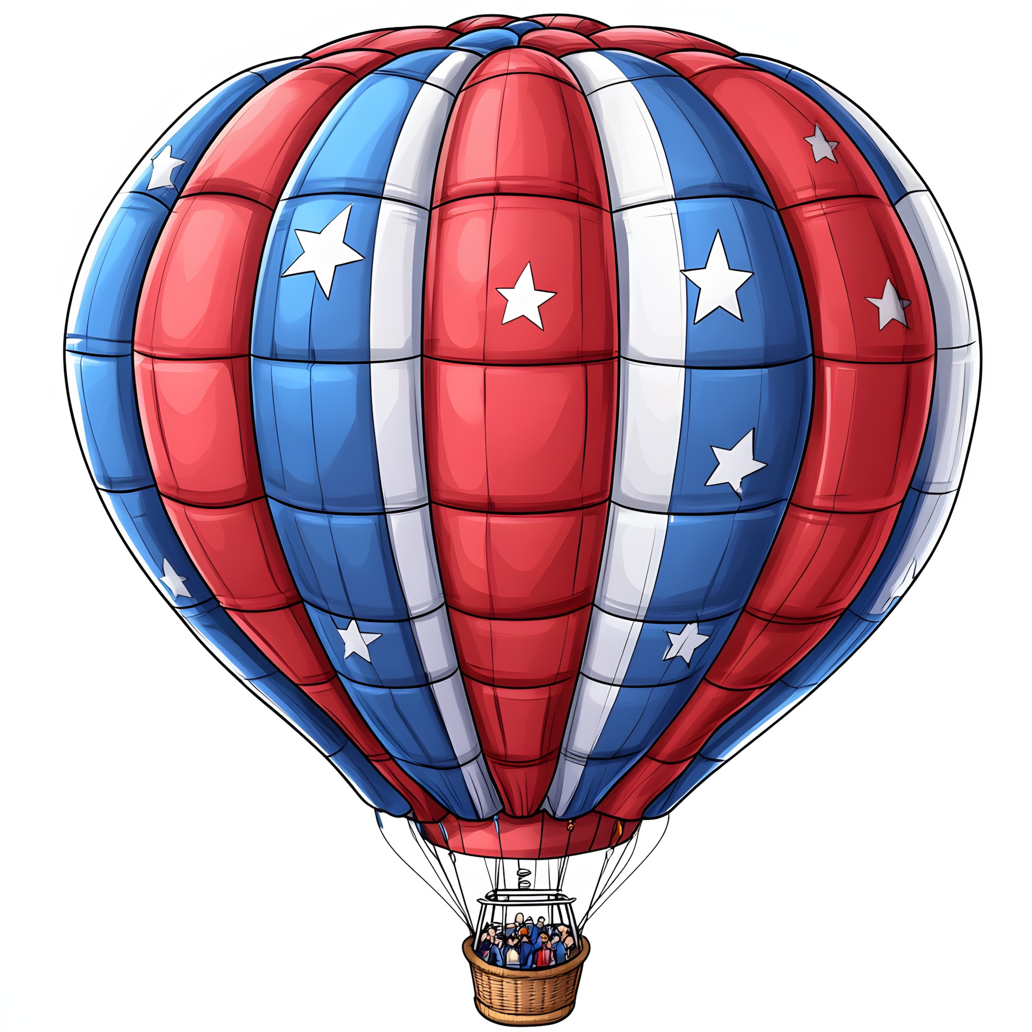 Blue, Balloon, Hot air ballooning, Hot air balloon, Air sports, Aerostat, Parachute, Flag of the United States, Clip art, Graphics, Wind, Air travel