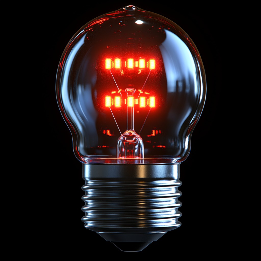 Red, Light Bulb, Incandescent light bulb, Night, Neon