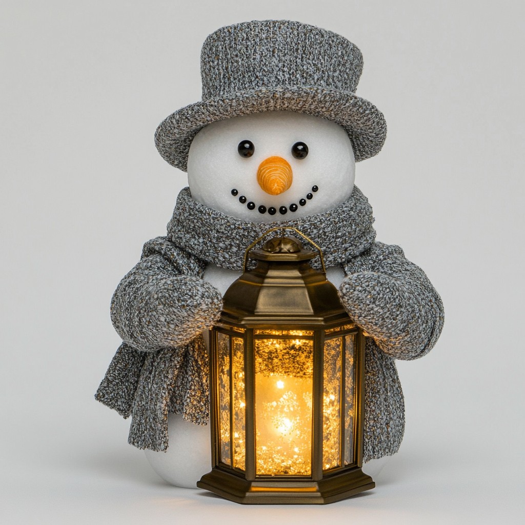 Toy, Snowman, Winter, Lantern, Holiday, Christmas Day, Gift, Collectable