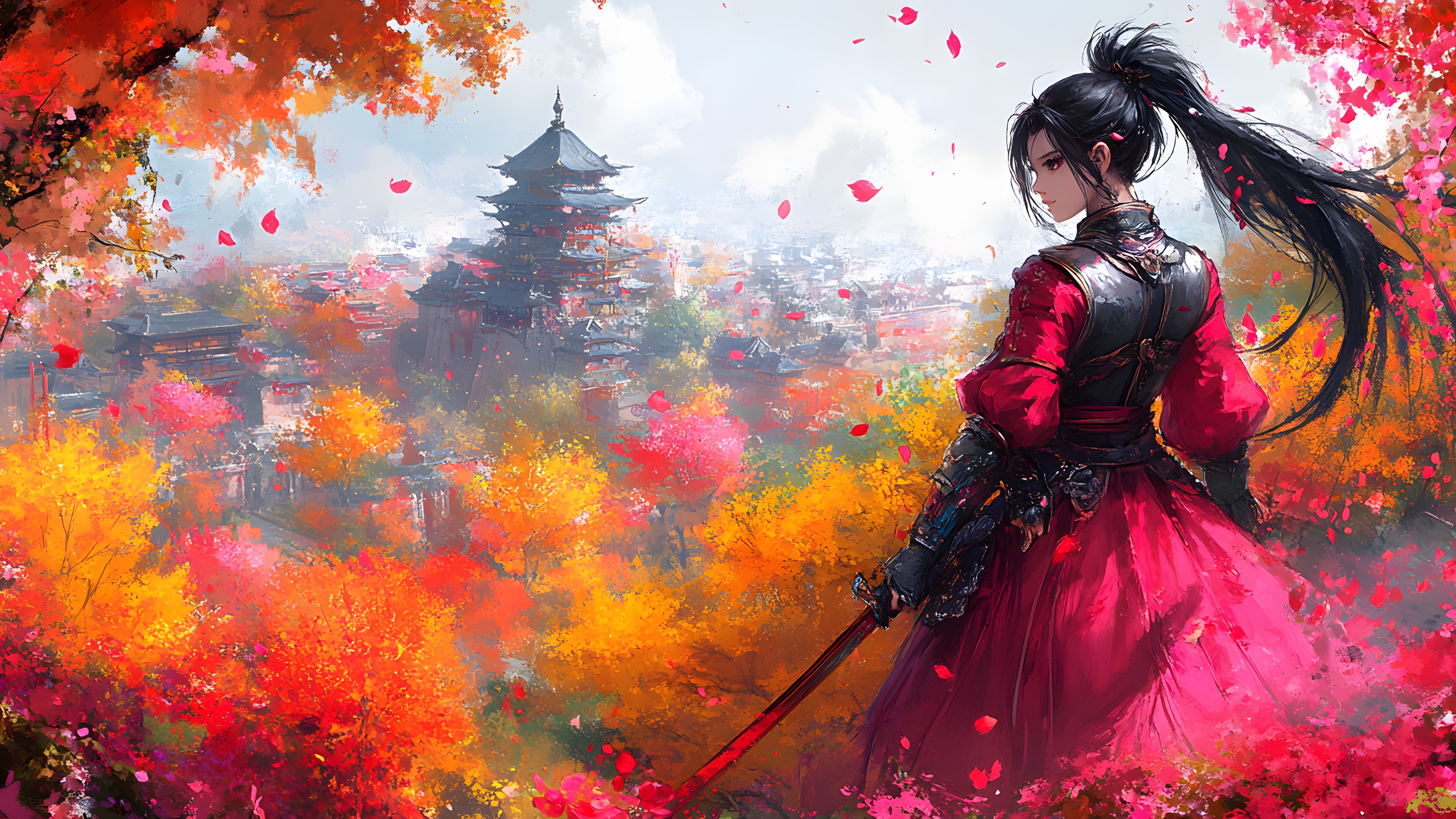 Red, Costume, CG artwork, Anime, Animation, Fictional character