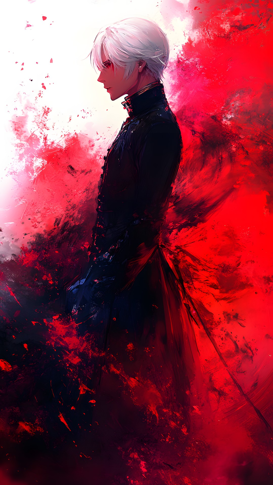 Red, Fictional character, CG artwork, Animation, Anime, Goth subculture