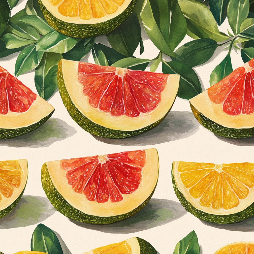 Fruit, Produce, Natural foods, Melon, Citrus, Food group, Watermelon, Food, Citrullus, Superfood, Art Paint