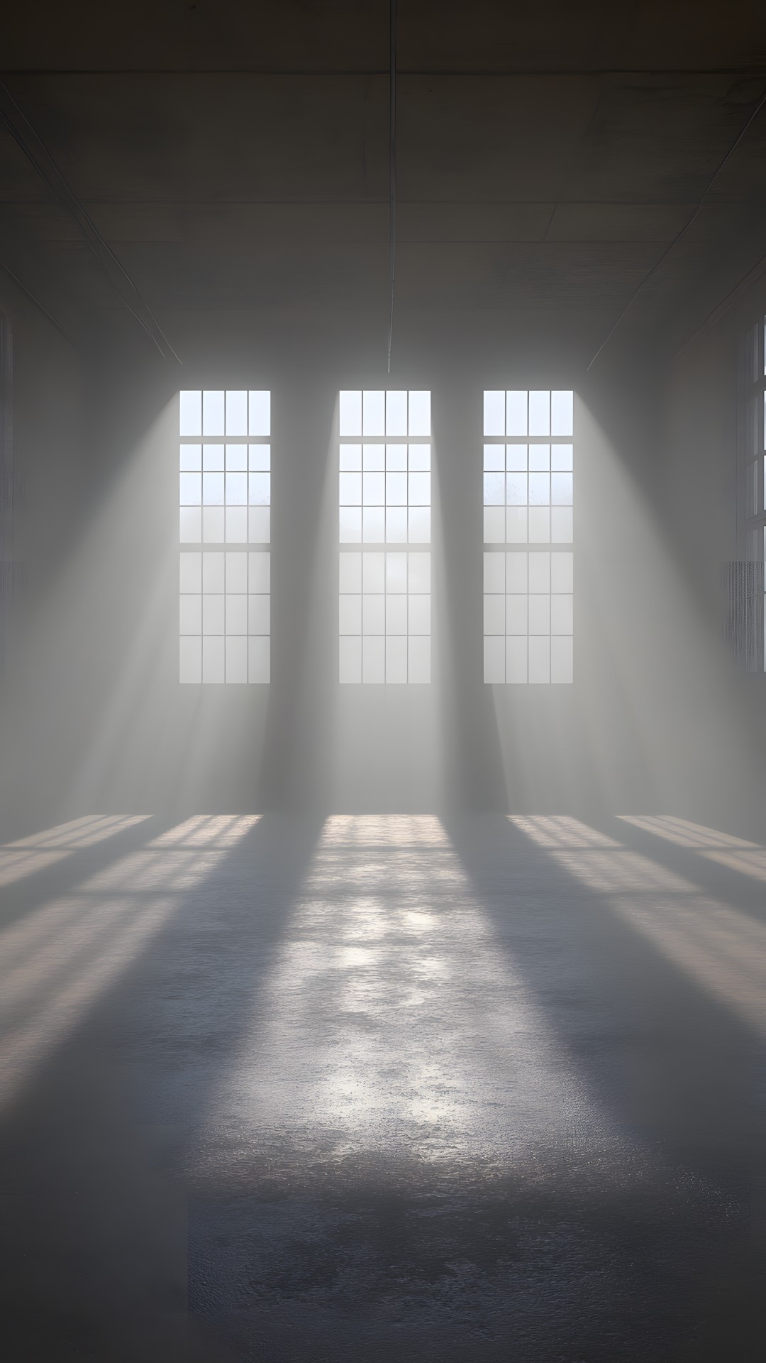 Flooring, White, Floor, Grey, Glass, Monochrome, Daylighting, Sunlight, Transparency, Symmetry, Shadow, Cleanliness