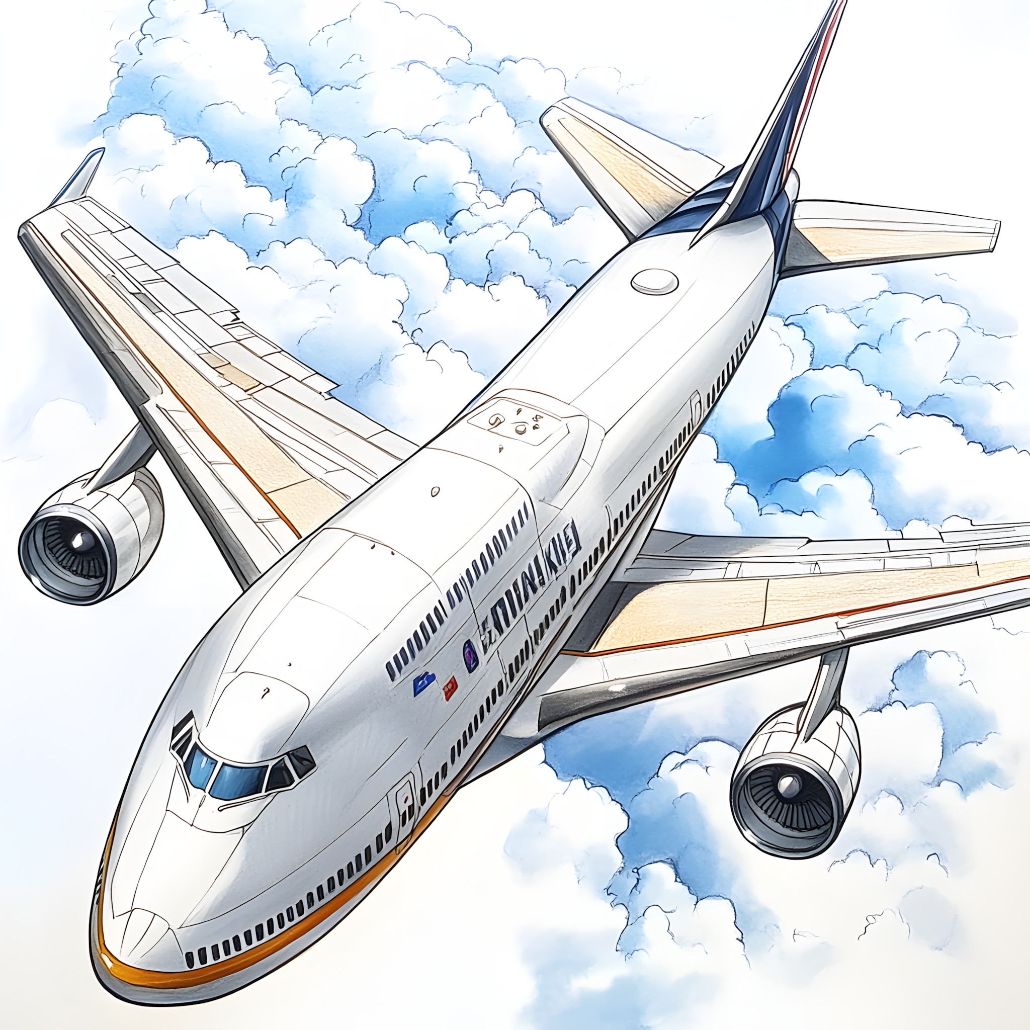 Aircraft, Fixed-wing aircraft, Air travel, Aviation, Airliner, Airline, Aerospace Engineering, Aerospace manufacturer, Wide-body aircraft, Flap, Flight, Public transport, Aircraft engine, Jet aircraft, Boeing 747, Clip art, Graphics, Boeing 747-400, Jet engine, Boeing