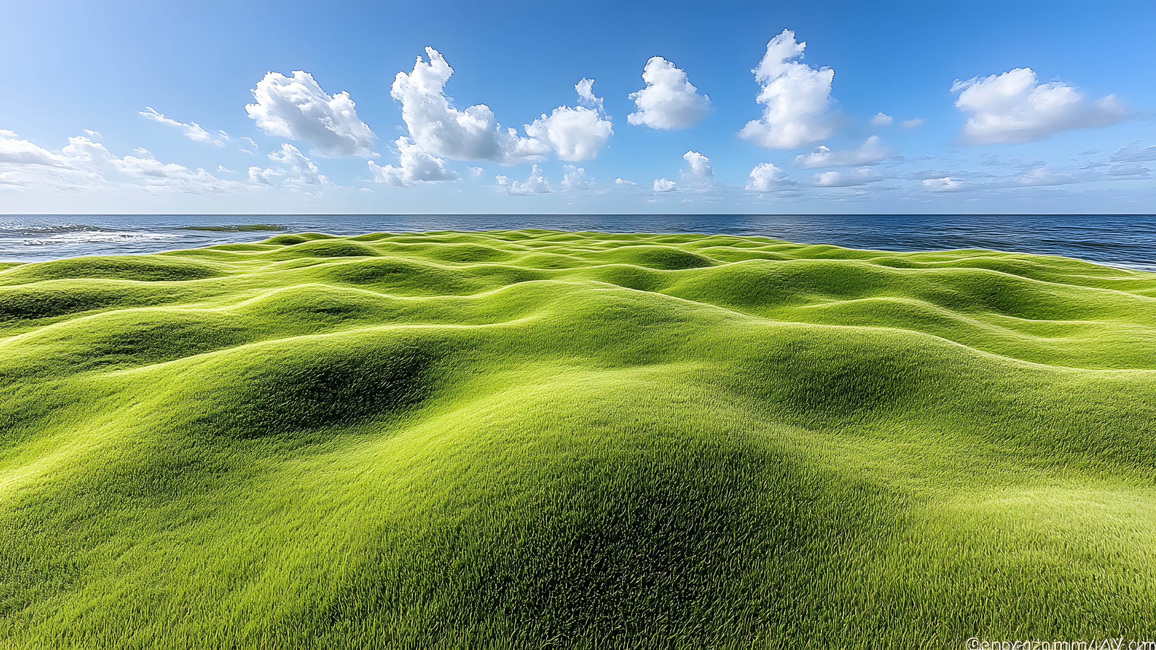 Green, Grass, Grassland, Horizon, Ecoregion, Grasses, Meadow, Field, Prairie, Algae, Green algae, Wind, Steppe, Agriculture